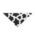 Cow Print Pet Bandana — Black & White Farm Animal Pattern Dog Bandana