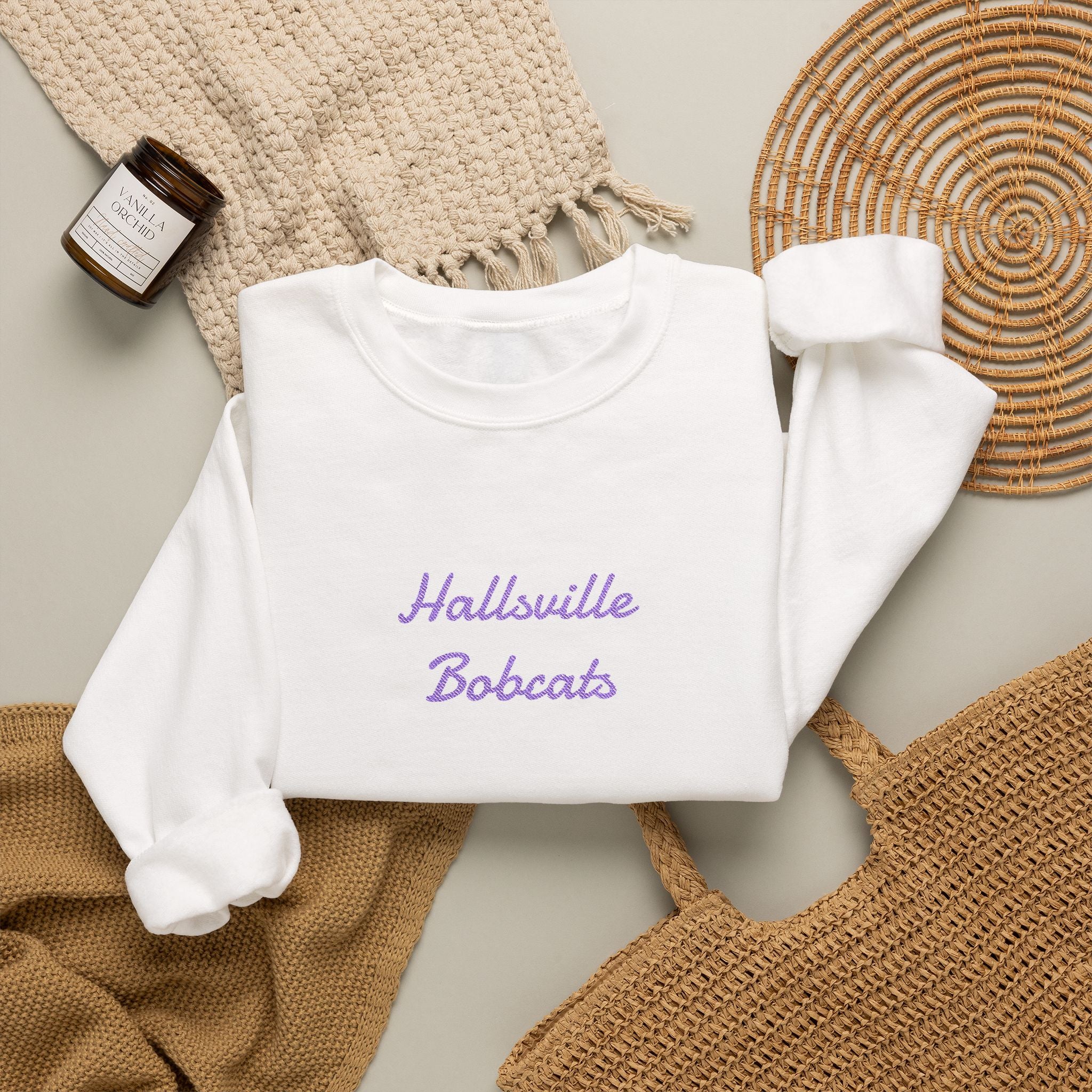 Hallsville Bobcats Crewneck Sweatshirt