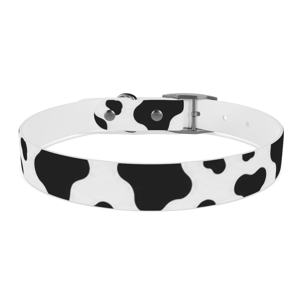 Cow Print Dog Collar — Black & White Cute Pup Accessory