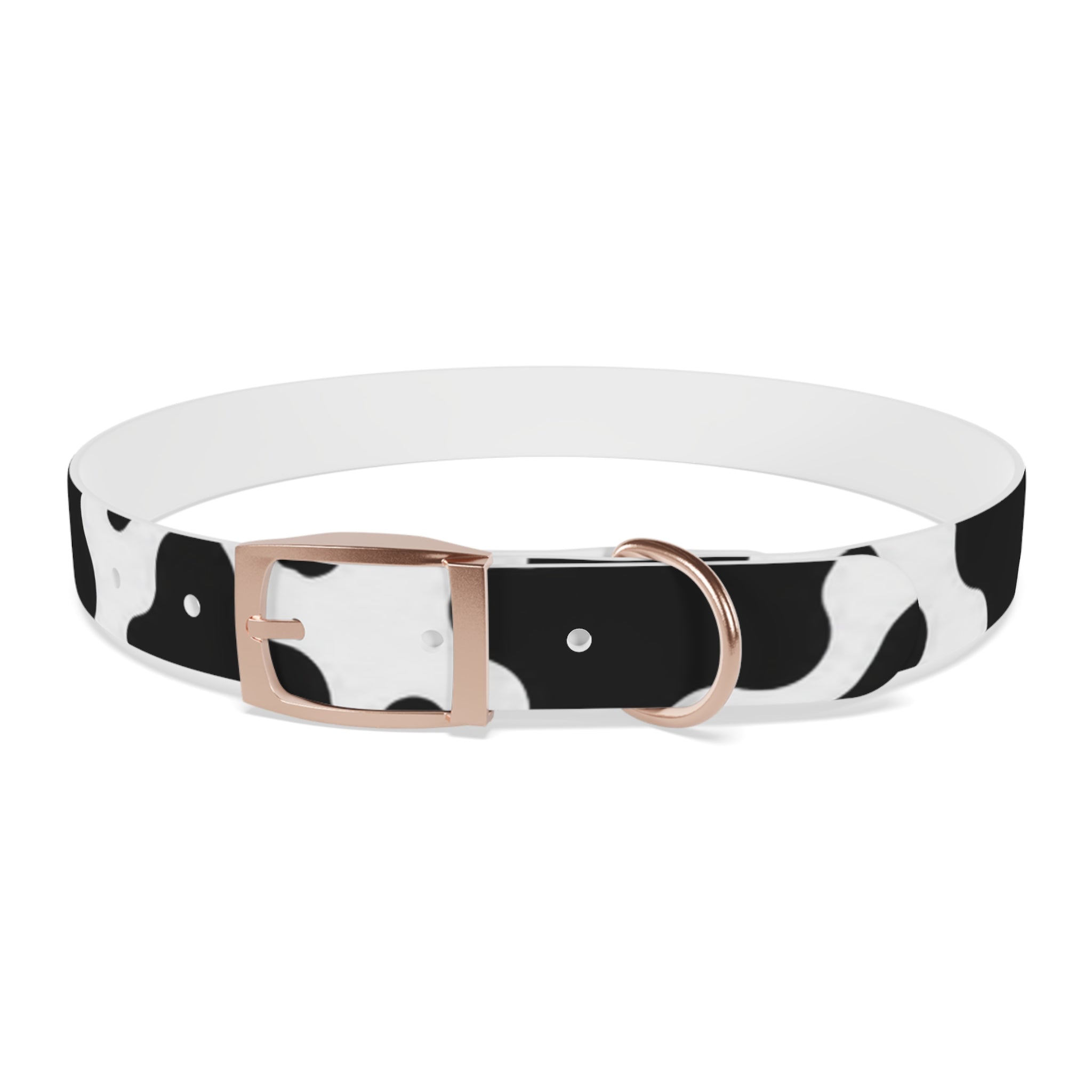 Cow Print Dog Collar — Black & White Cute Pup Accessory