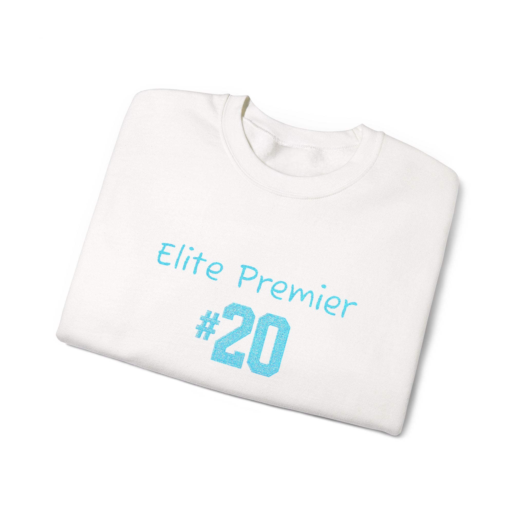 Crewneck Sweatshirt — "Elite Premier 20" Light Blue Team Tribute