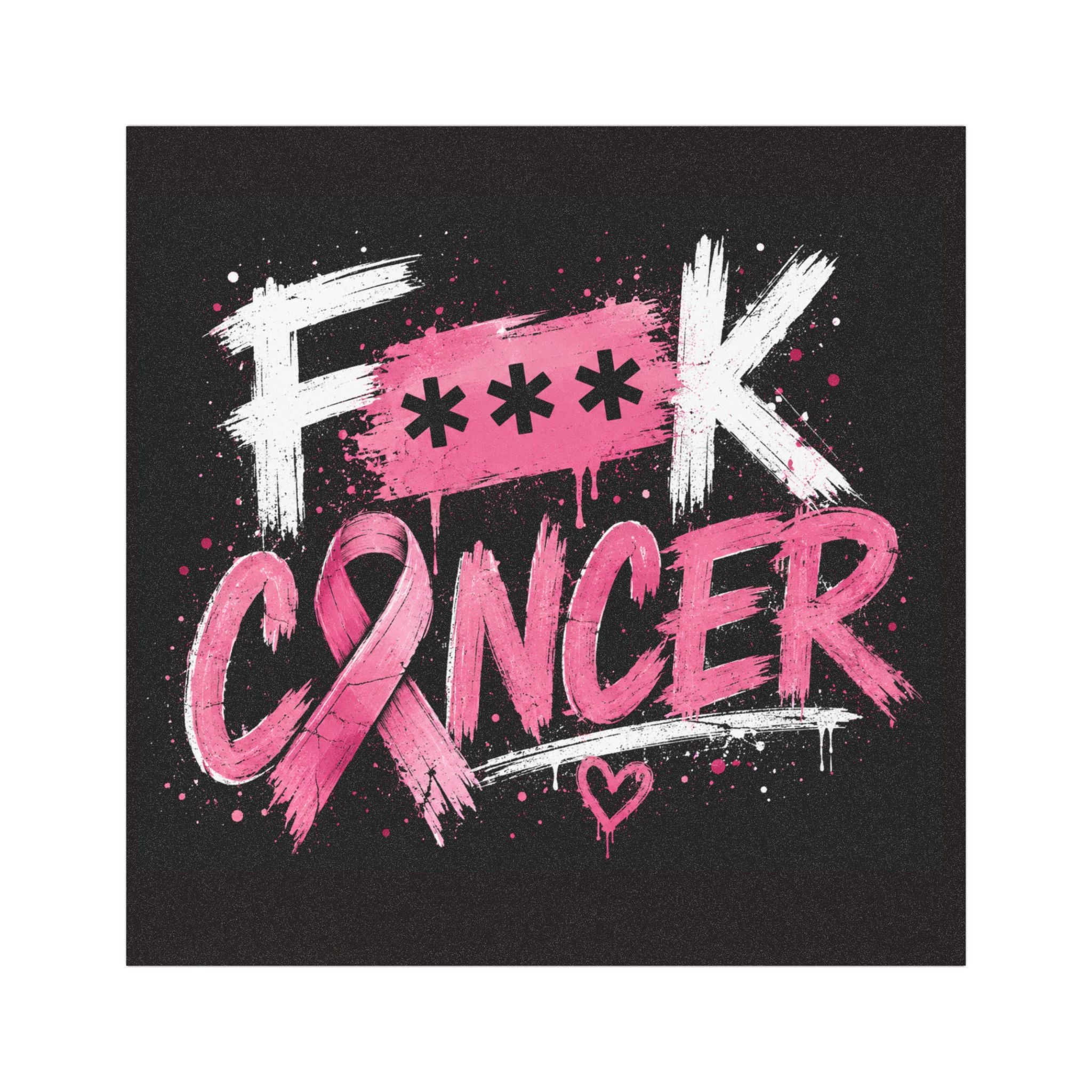 Car Magnet — “F**k Cancer” Pink Ribbon Awareness Magnetic Decal