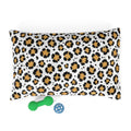 Leopard Print Pet Bed — Cozy Faux Fur Cushion for Dogs & Cats