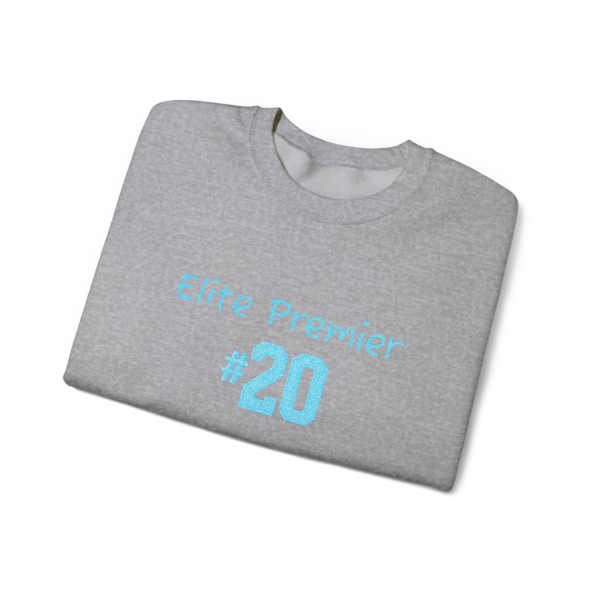 Crewneck Sweatshirt — "Elite Premier 20" Light Blue Team Tribute