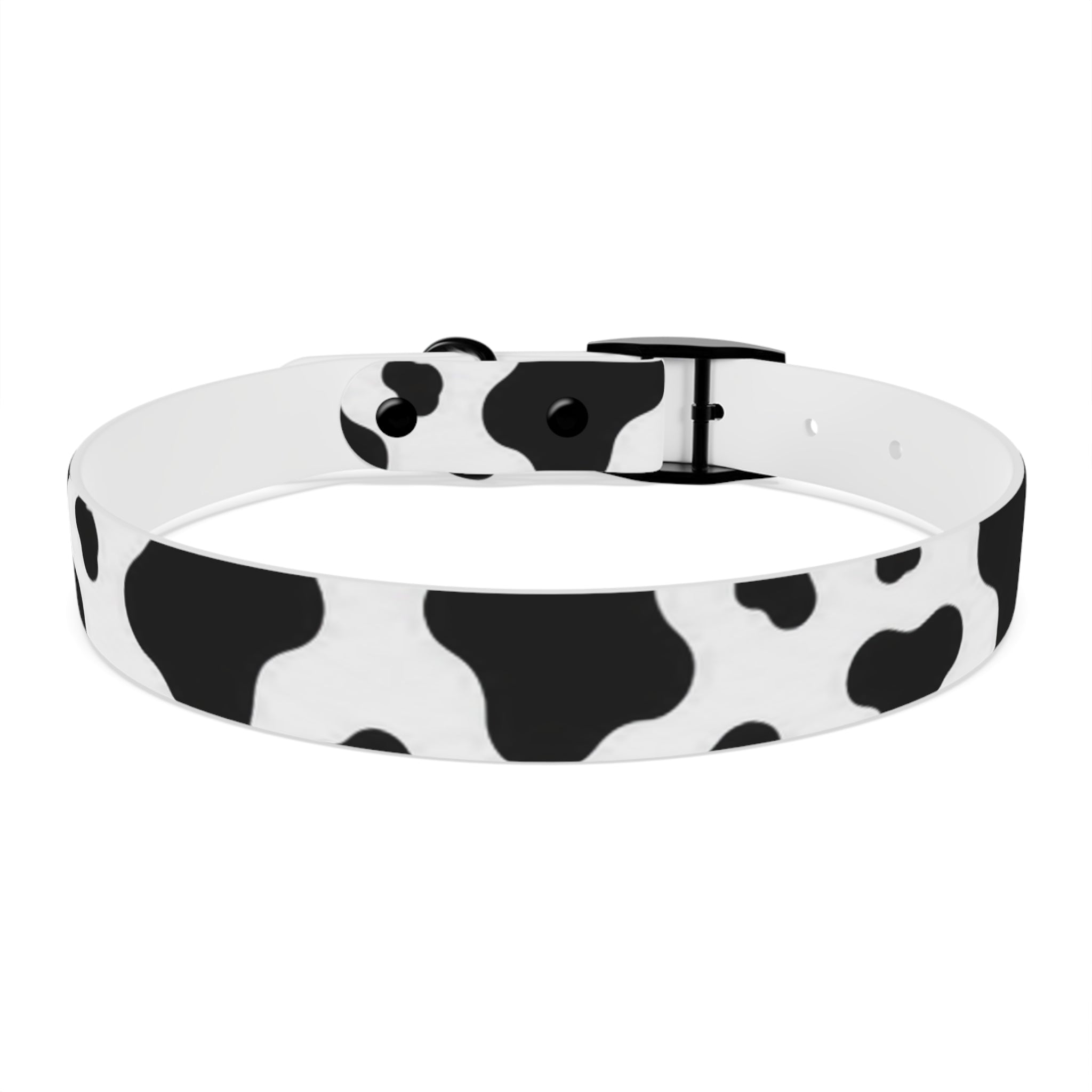 Cow Print Dog Collar — Black & White Cute Pup Accessory