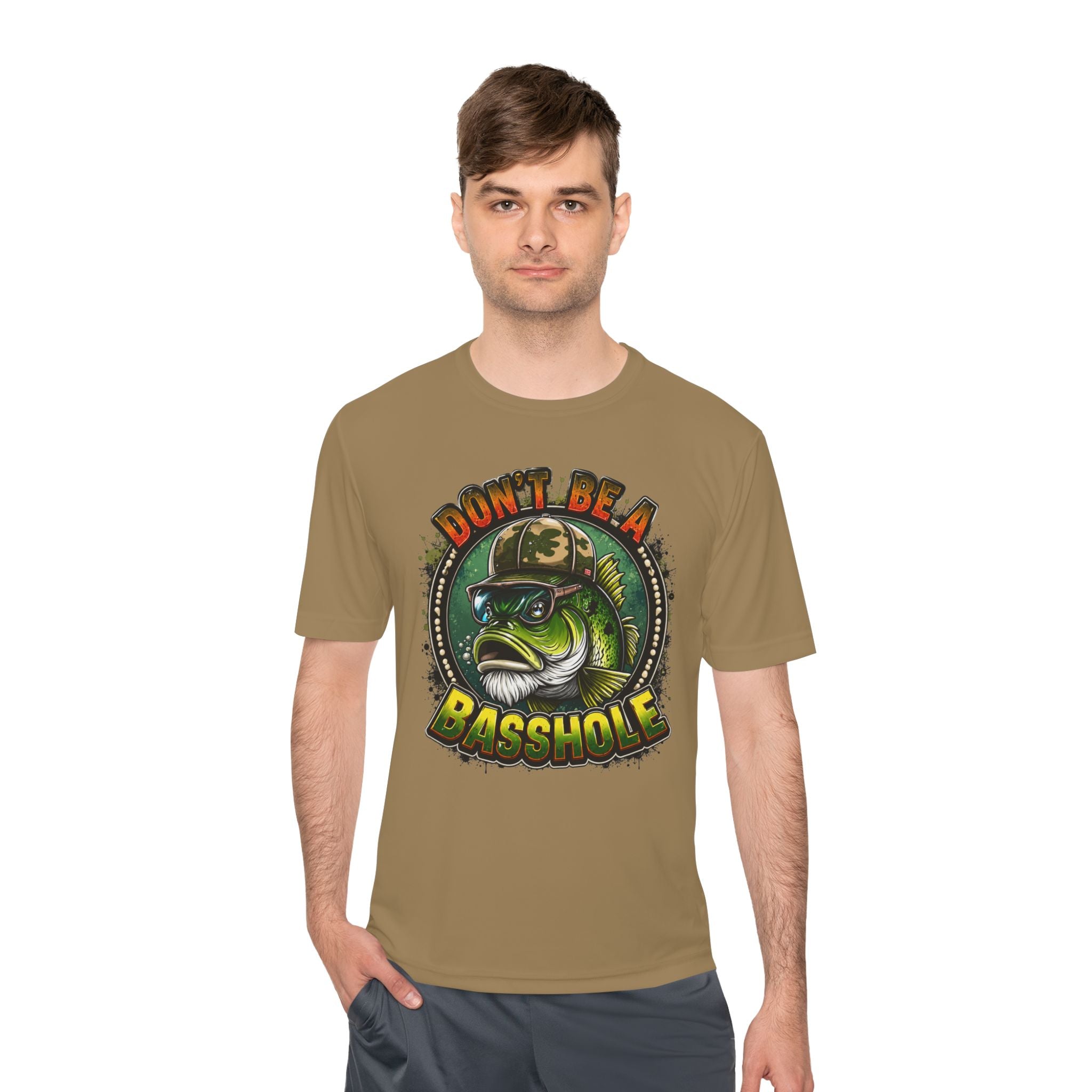 Funny Bass Fishing Tee - "Don't Be a Basshole" Graphic Fishing Shirt