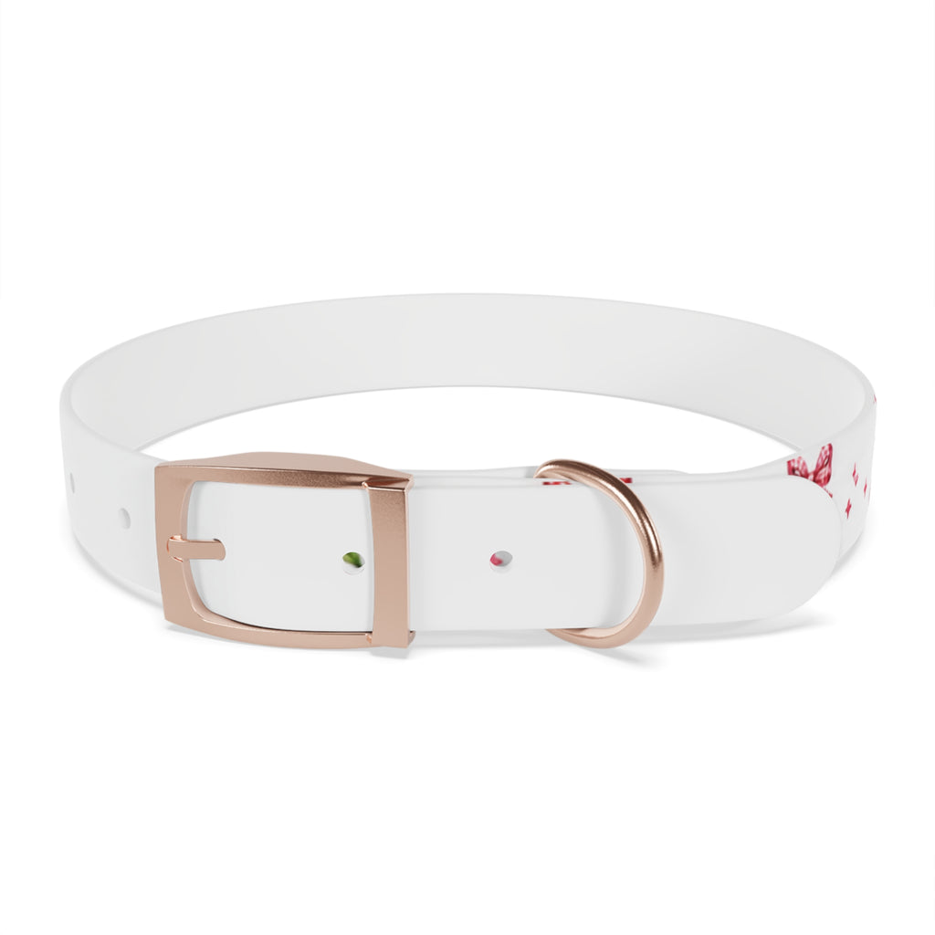 Cherry Bow Dog Collar — Cute Red Cherries Pattern Collar for Small & Medium Dogs