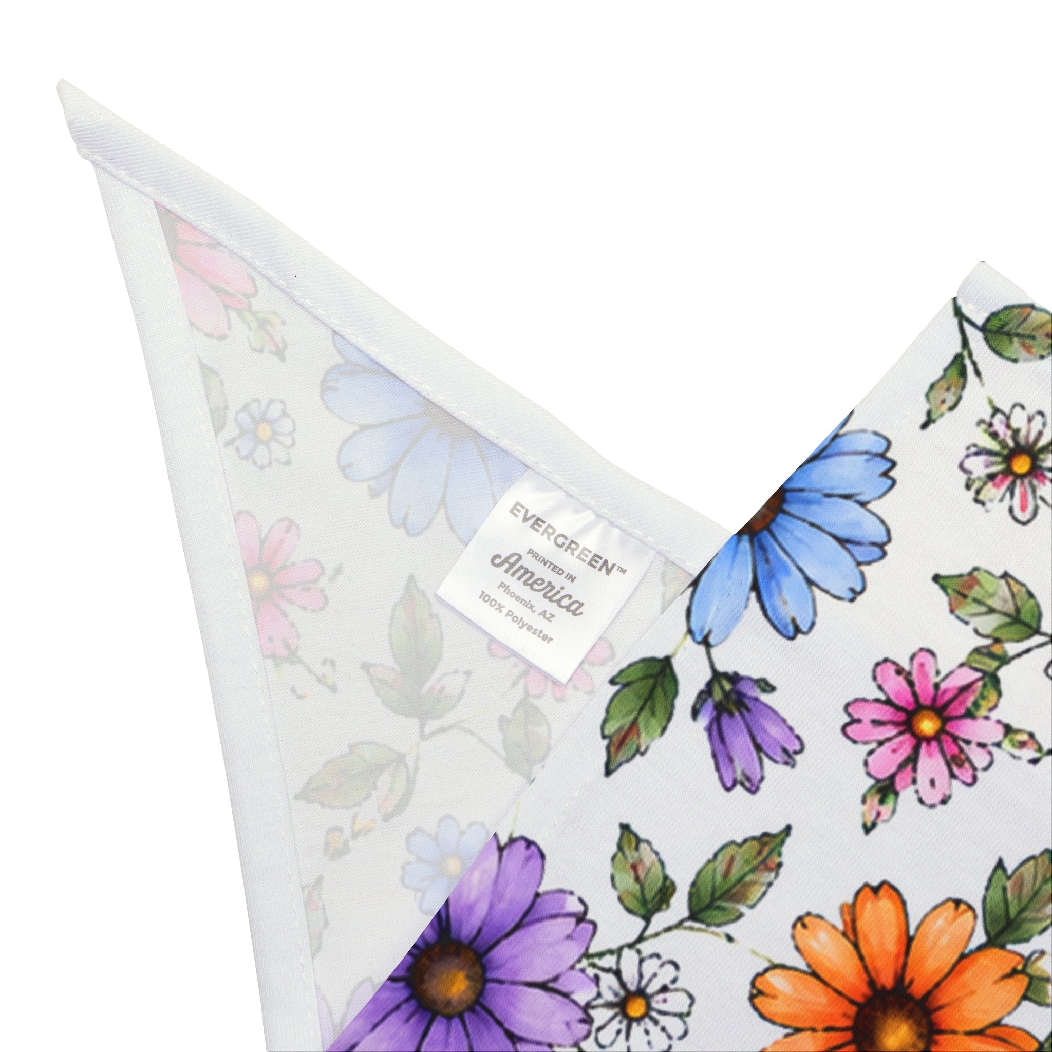 Floral Spring Pet Bandana - Colorful Wildflower Dog & Cat Scarf
