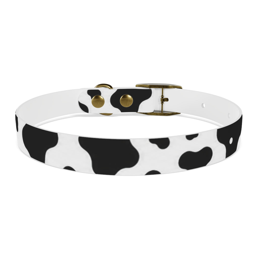 Cow Print Dog Collar — Black & White Cute Pup Accessory