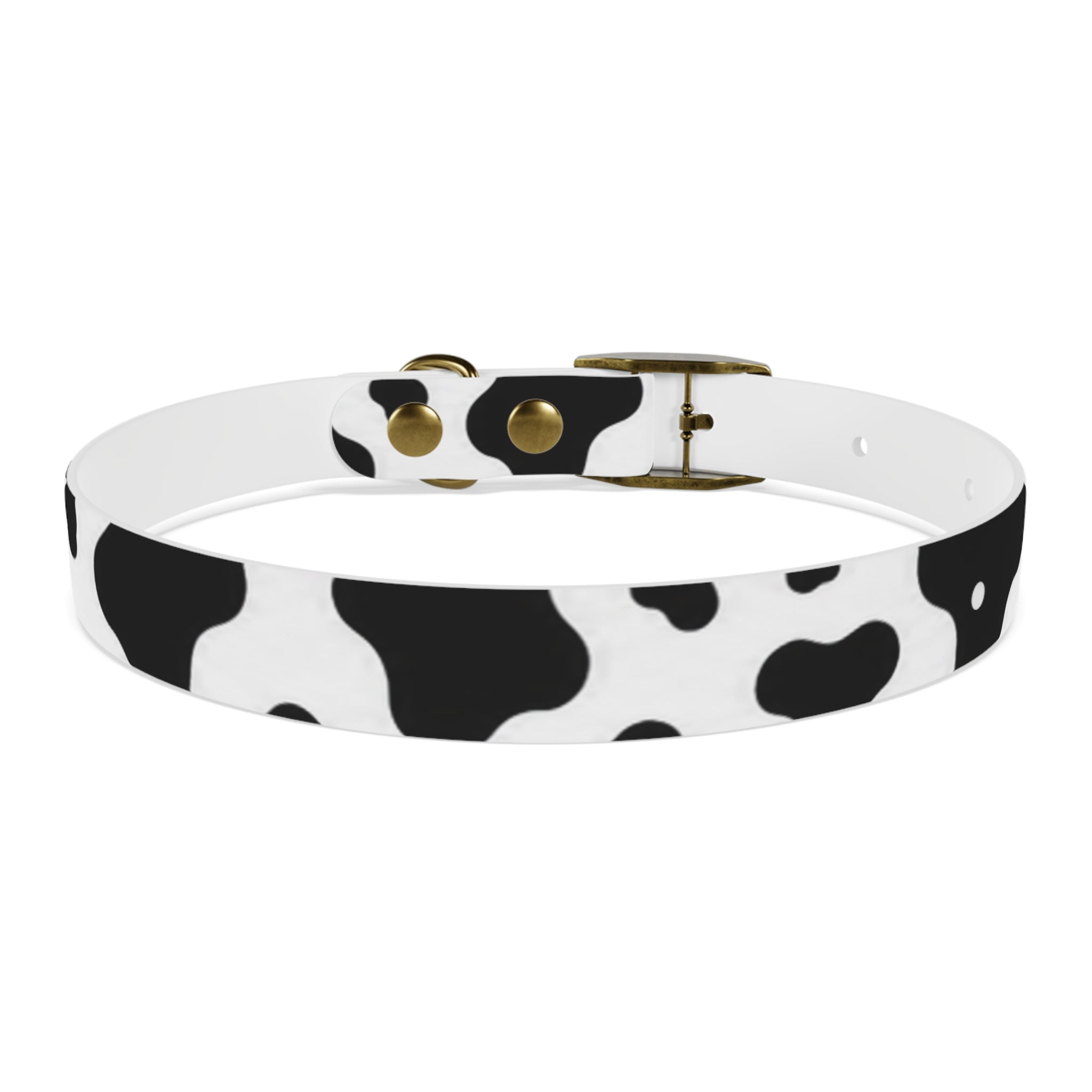 Cow Print Dog Collar — Black & White Cute Pup Accessory