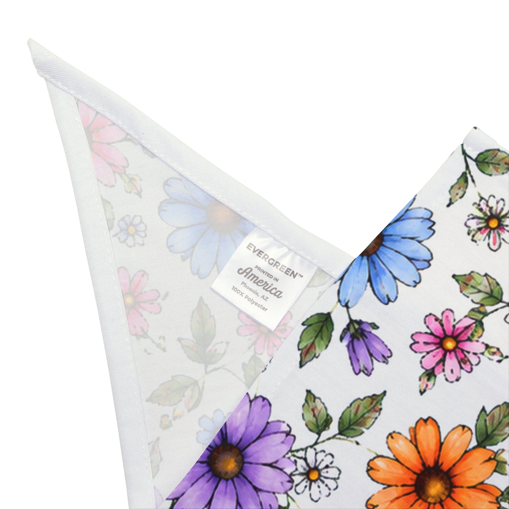 Floral Spring Pet Bandana - Colorful Wildflower Dog & Cat Scarf