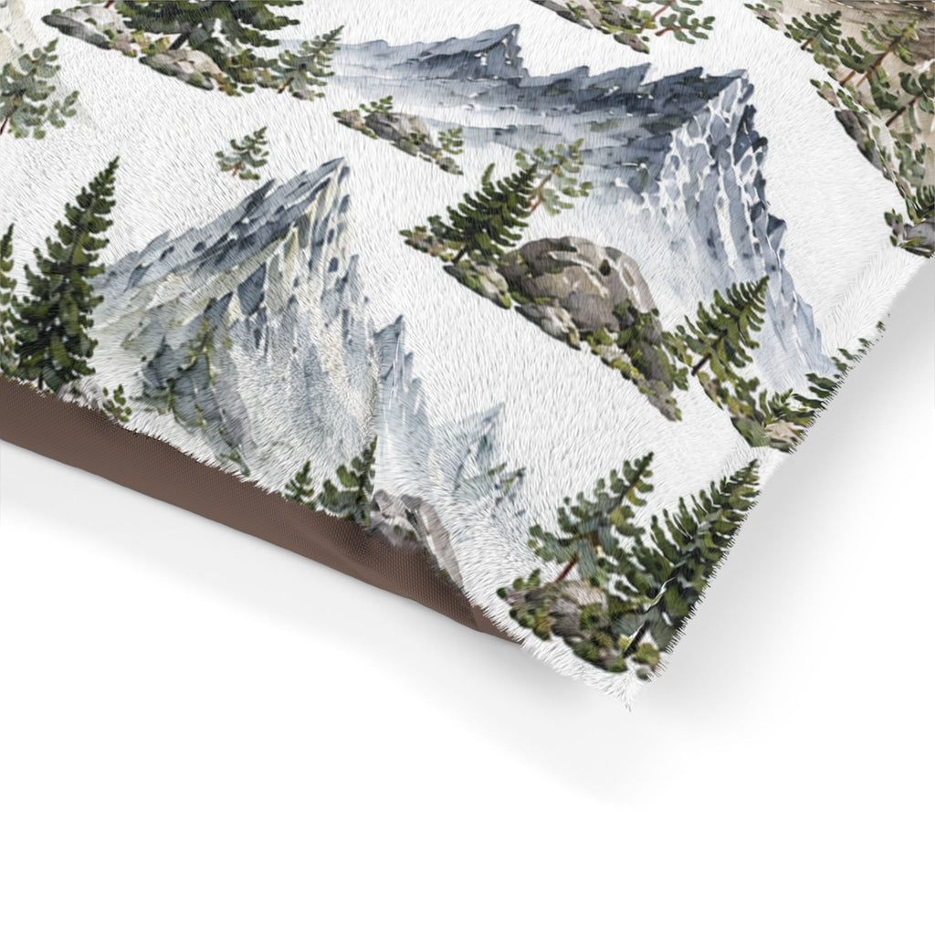 Mountain Pines Pet Bed – Nature-Inspired Cozy Dog & Cat Cushion