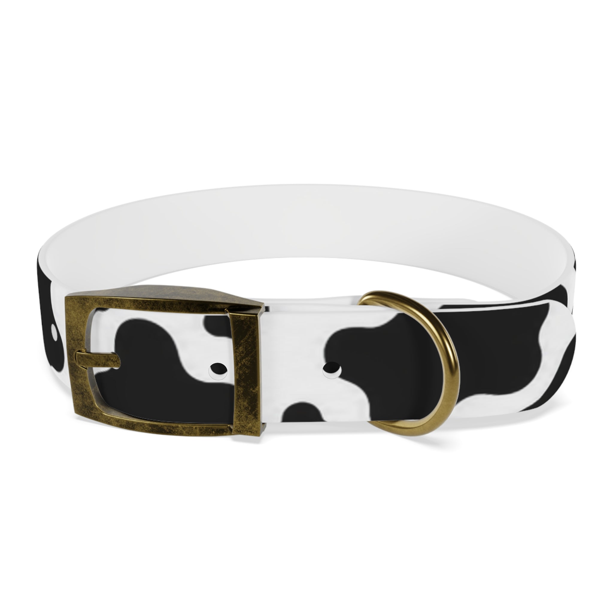 Cow Print Dog Collar — Black & White Cute Pup Accessory