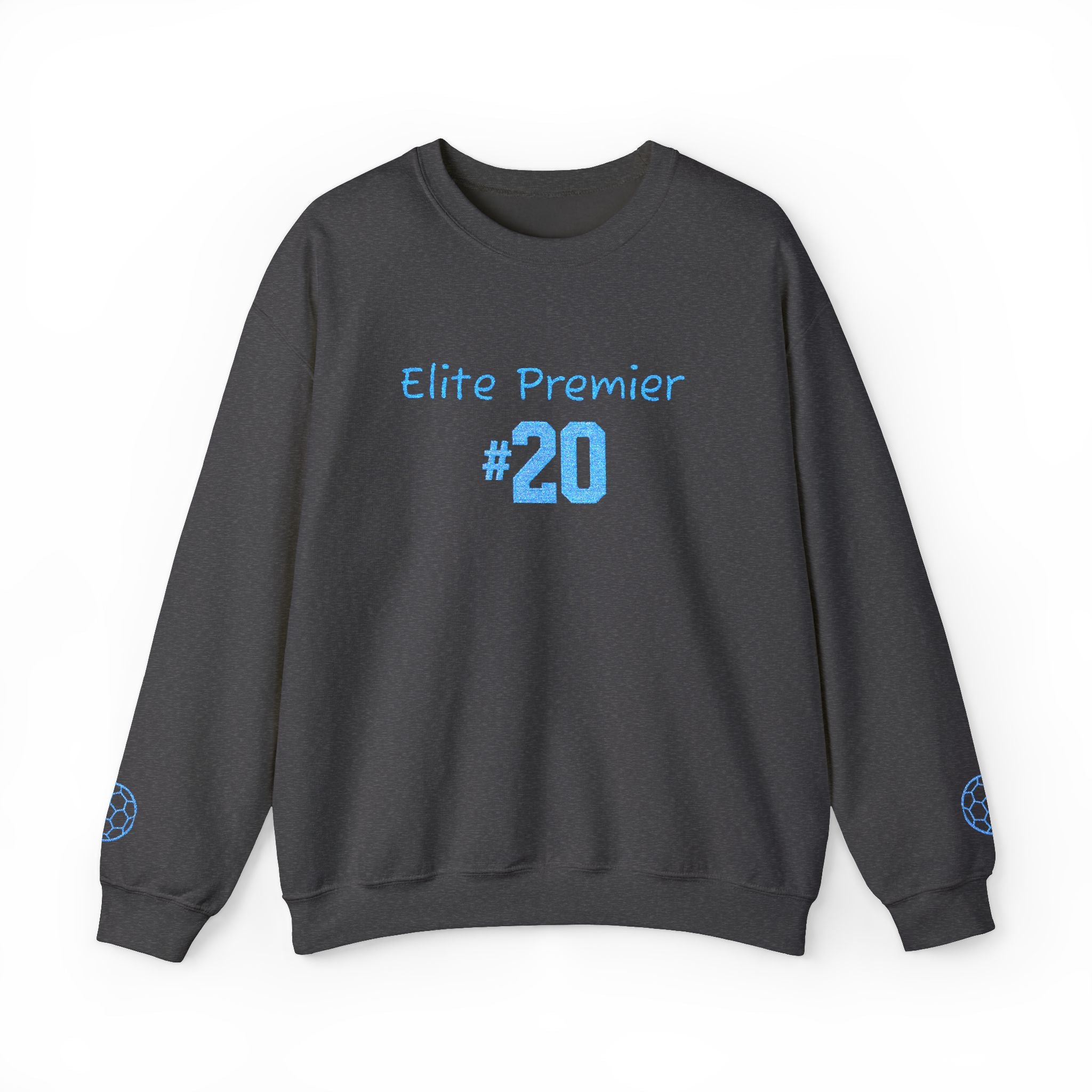 Crewneck Sweatshirt — "Elite Premier 20" Light Blue Team Tribute