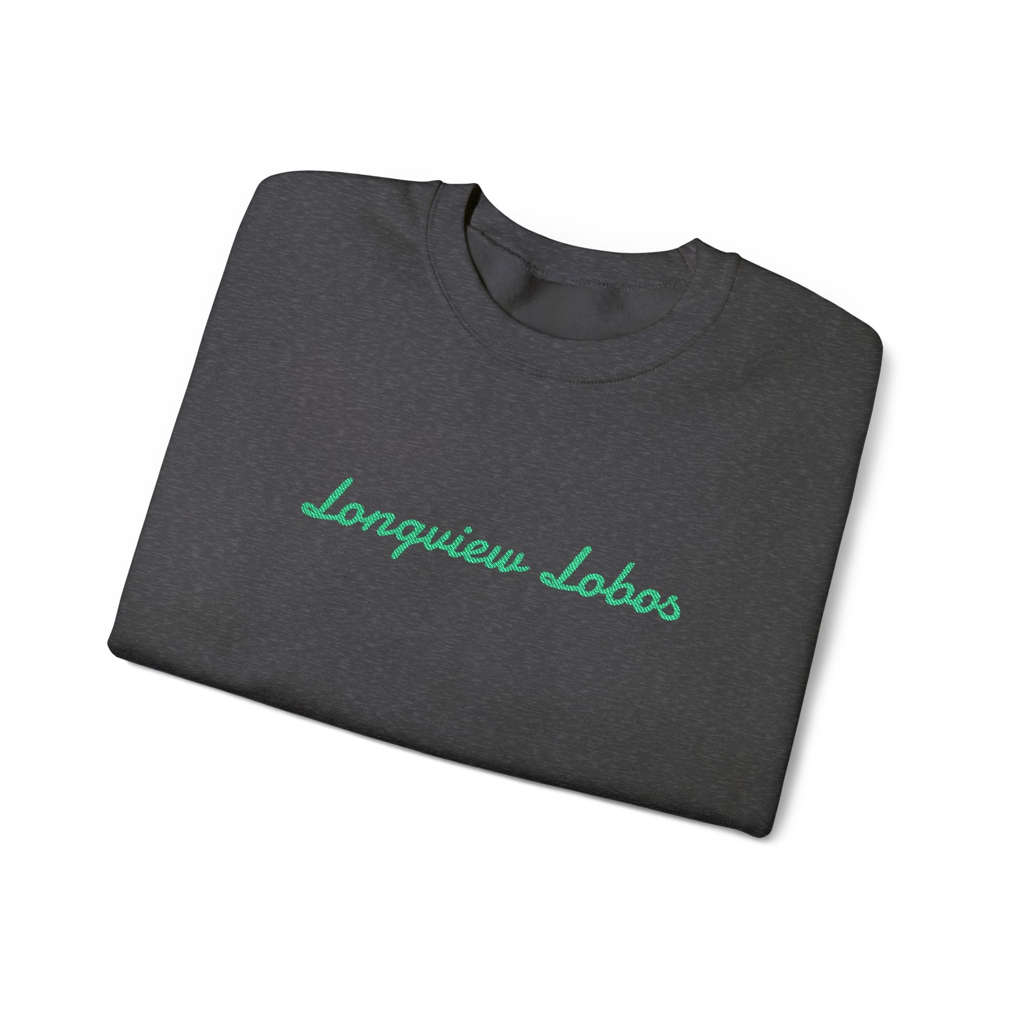 Longview Lobos Crewneck Sweatshirt — Embroidered School Spirit Pullover