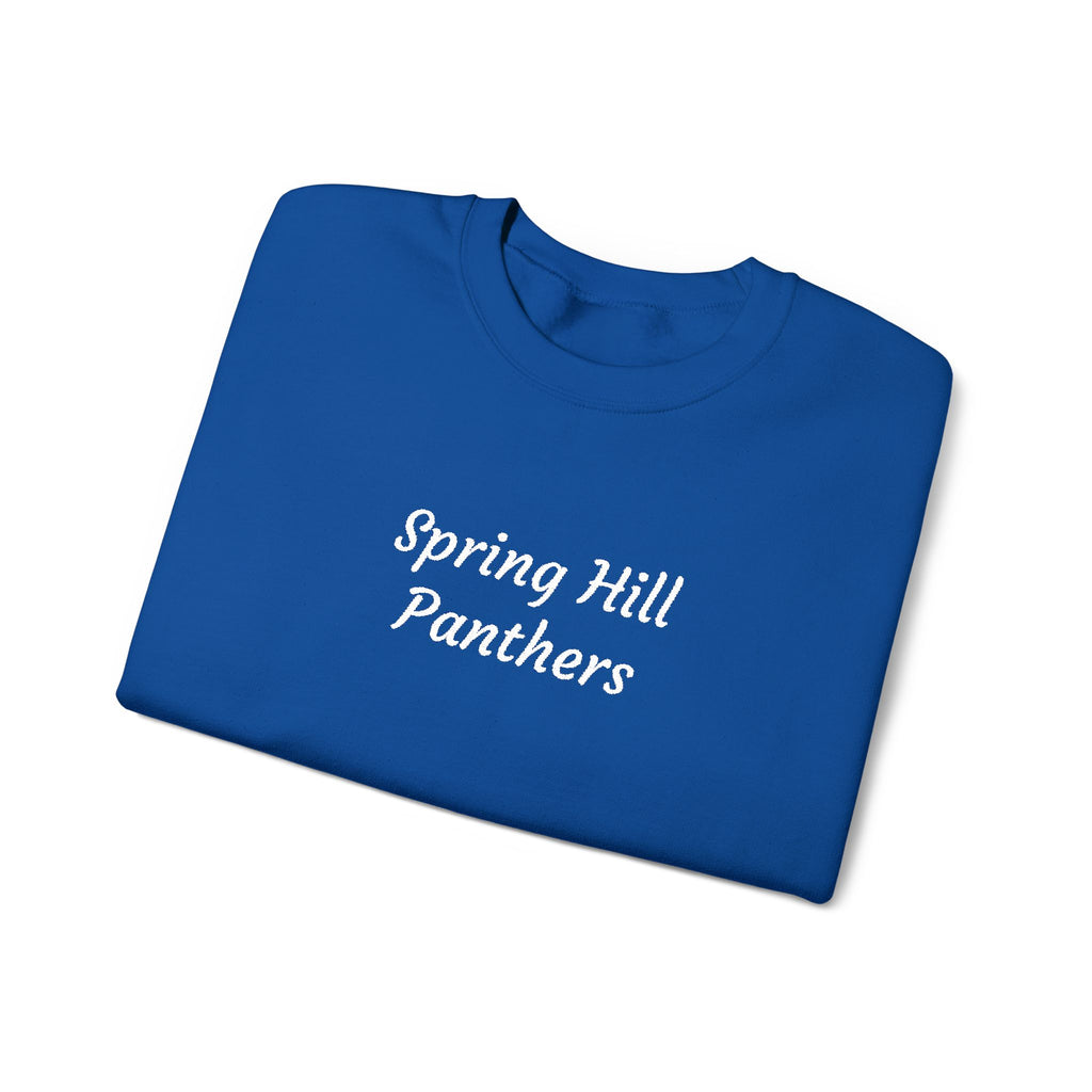 Crewneck Sweatshirt — 'Spring Hill Panthers' Minimalist School Crew