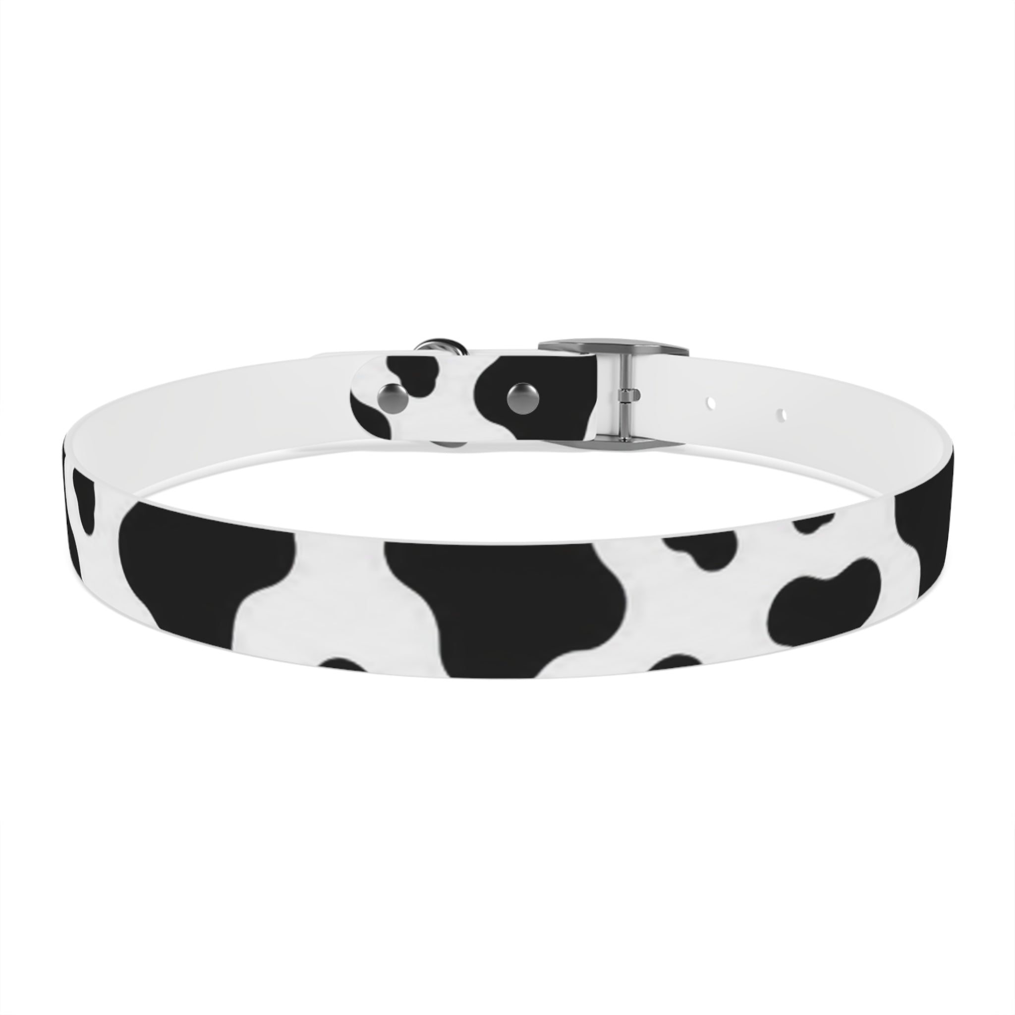 Cow Print Dog Collar — Black & White Cute Pup Accessory