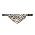 Clip-On Pet Bandana — White Leopard Print Collar Accessory