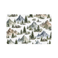 Mountain Pines Pet Food Mat (12x18) - Scenic Outdoor Dog & Cat Feeding Mat