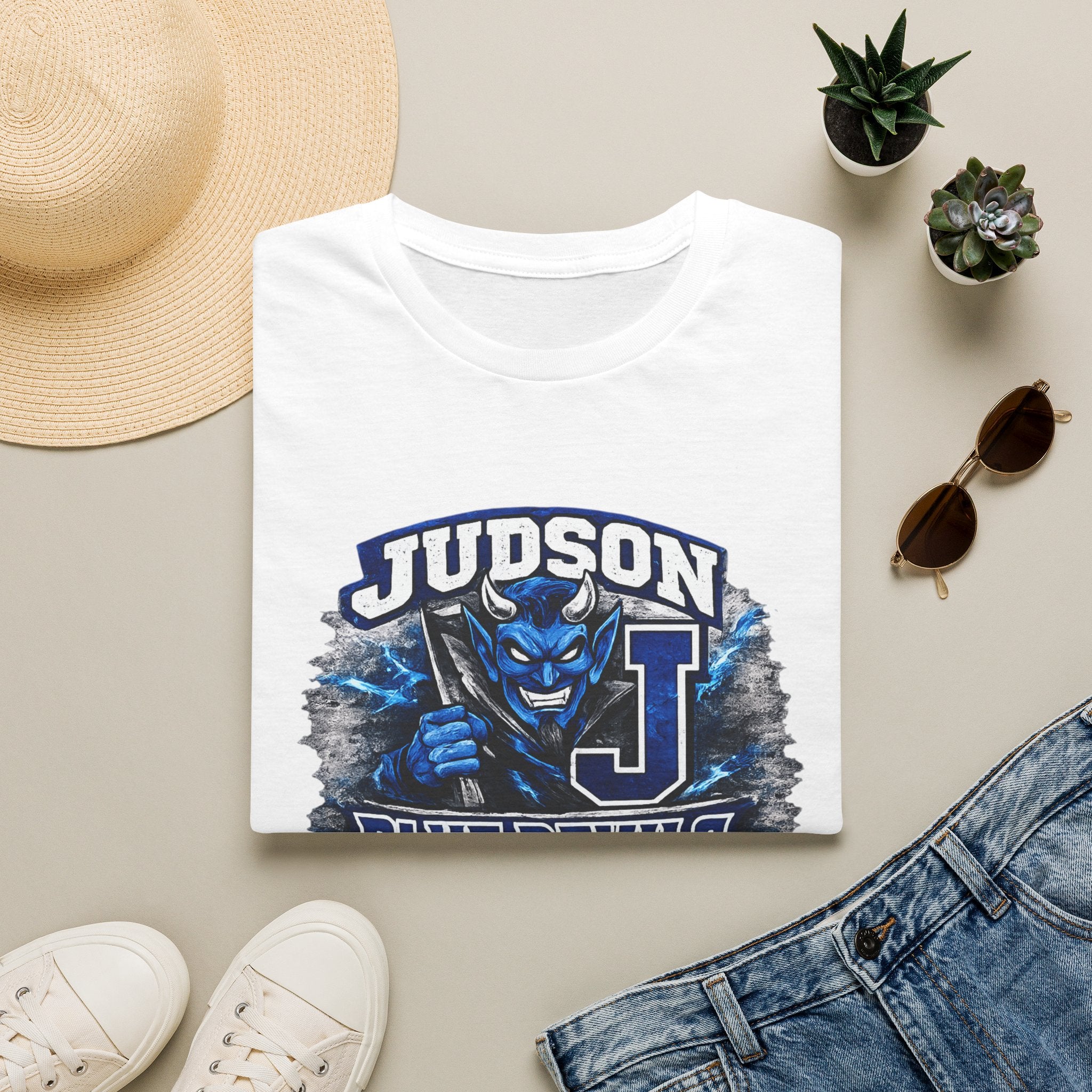 Blue Devils Judson T-Shirt — School Spirit Football Jersey Tee