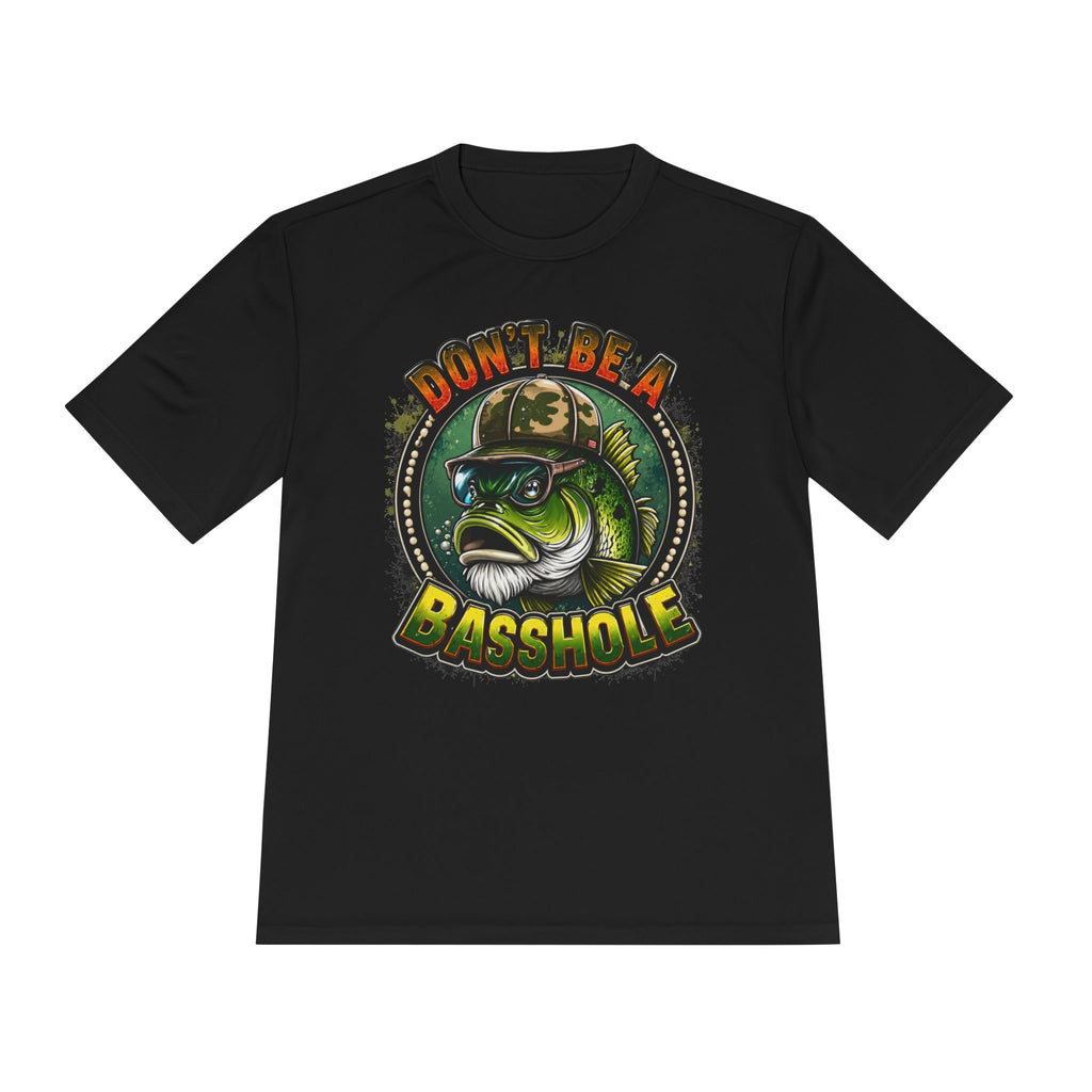 Funny Bass Fishing Tee - "Don't Be a Basshole" Graphic Fishing Shirt