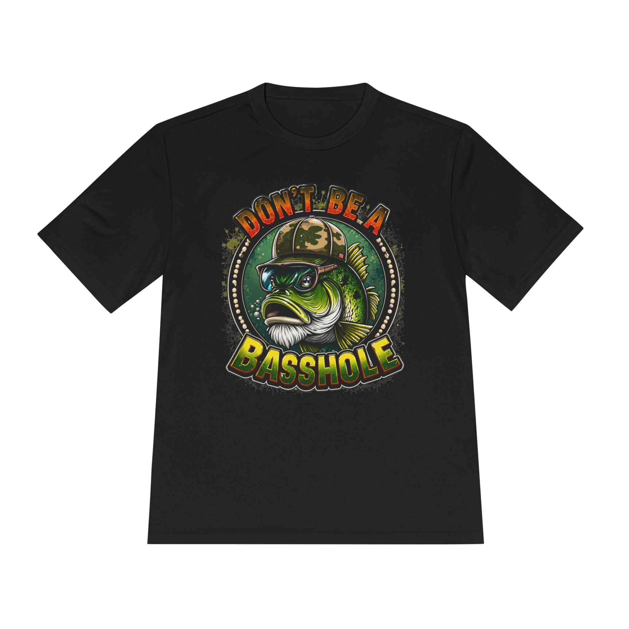 Funny Bass Fishing Tee - "Don't Be a Basshole" Graphic Fishing Shirt