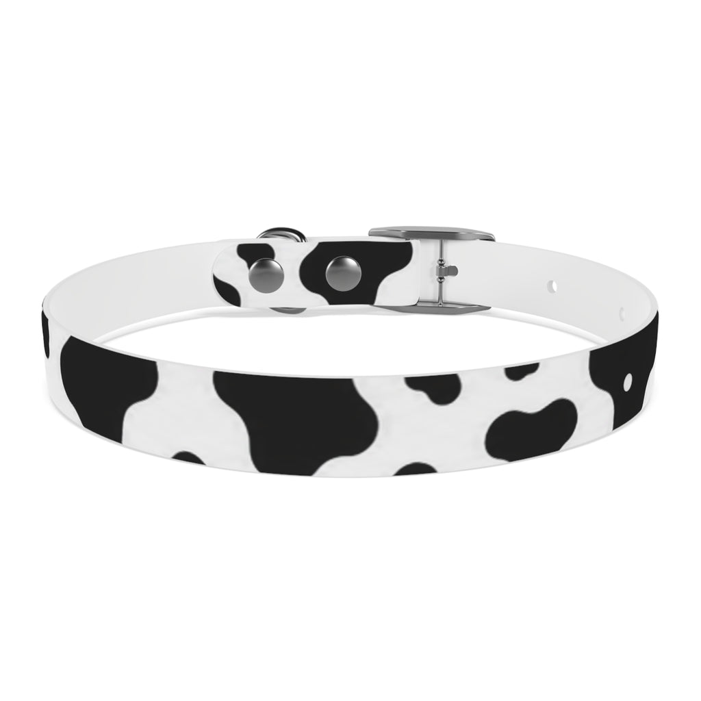 Cow Print Dog Collar — Black & White Cute Pup Accessory