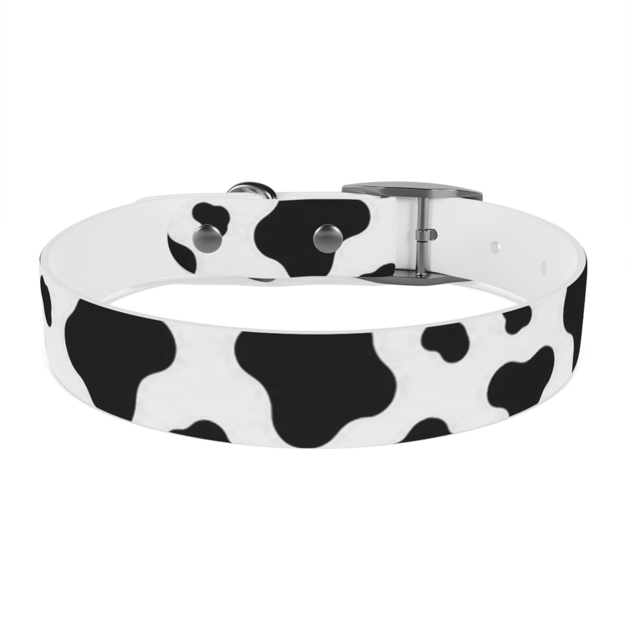 Cow Print Dog Collar — Black & White Cute Pup Accessory