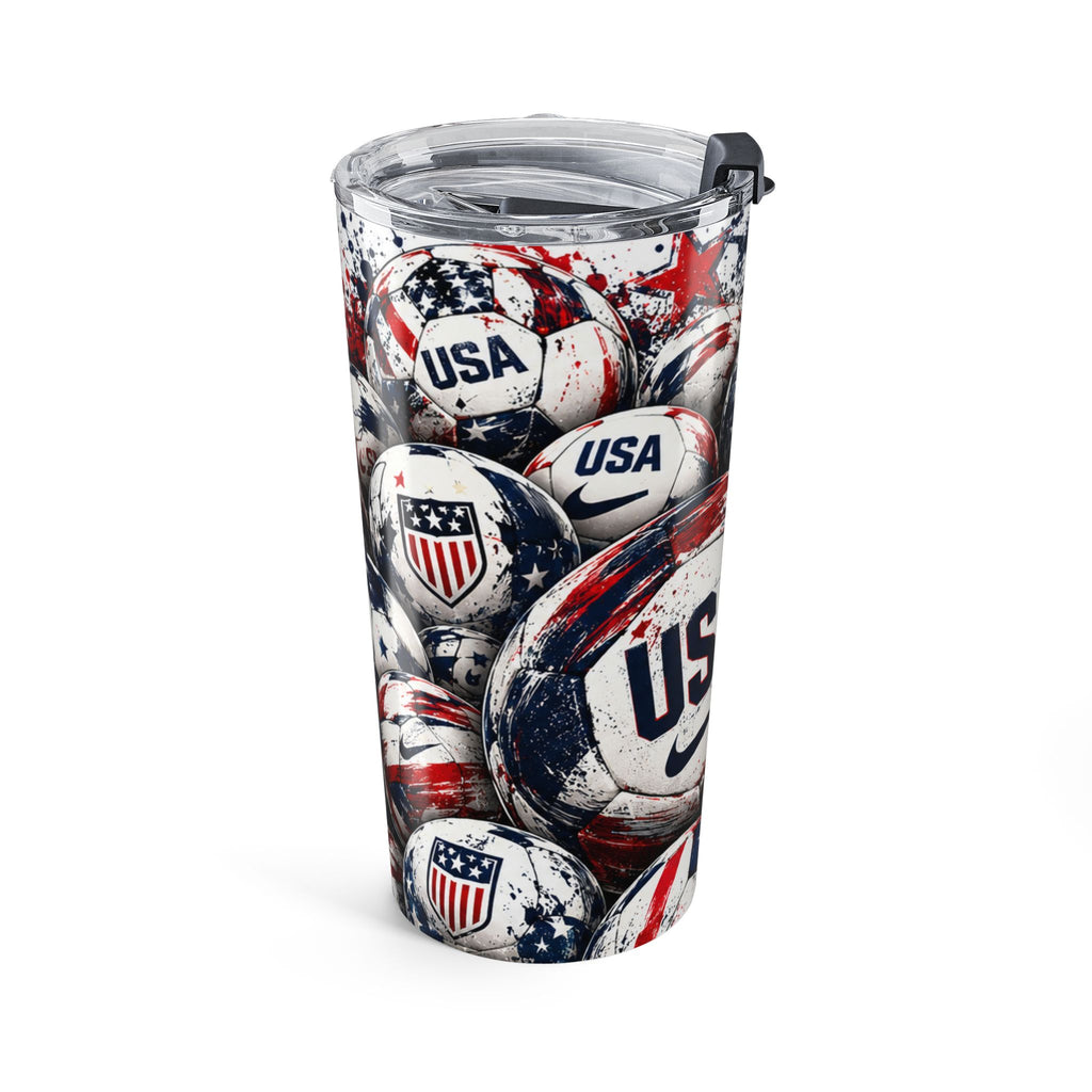 20oz Tumbler — USA Soccer Ball Patriotic Travel Mug