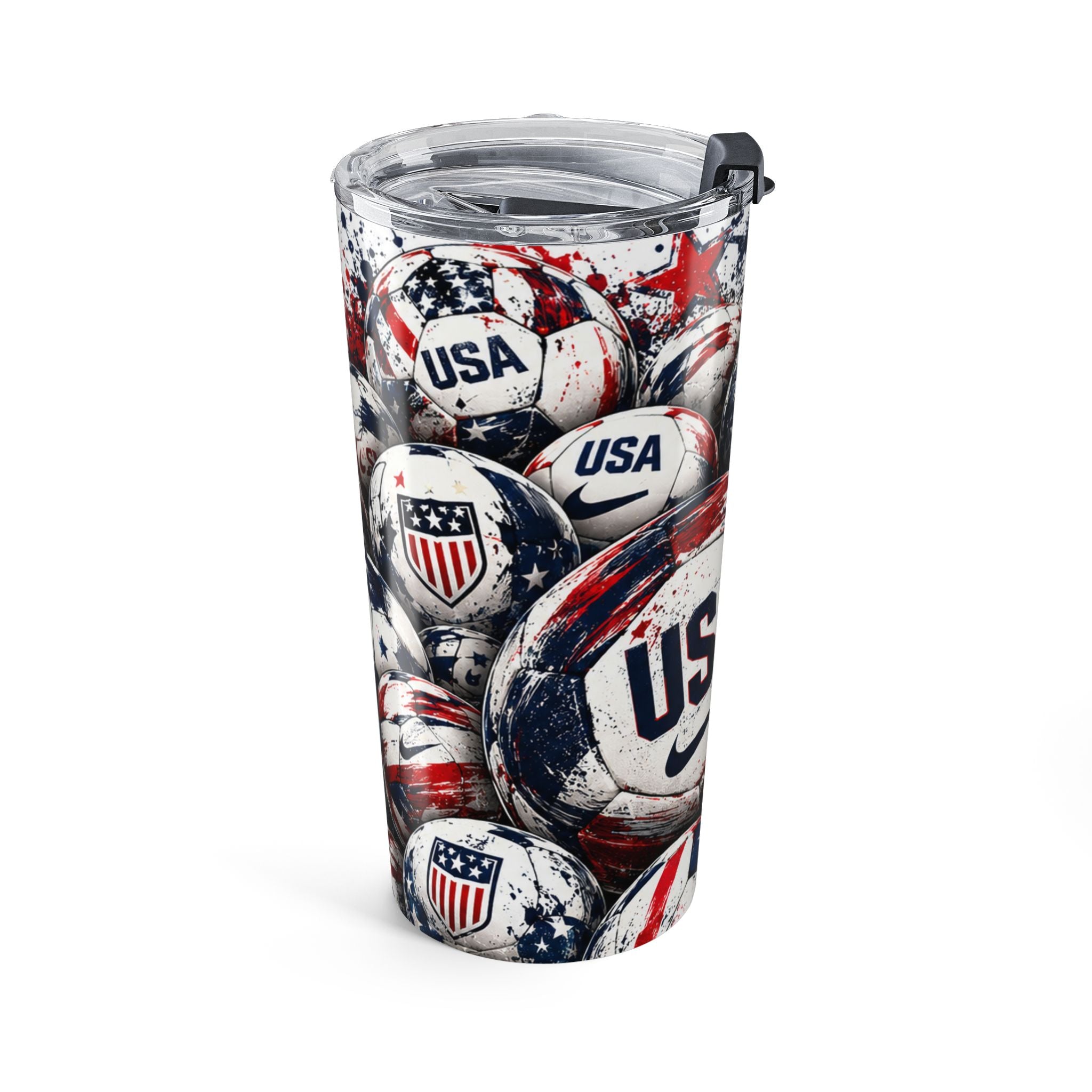 20oz Tumbler — USA Soccer Ball Patriotic Travel Mug