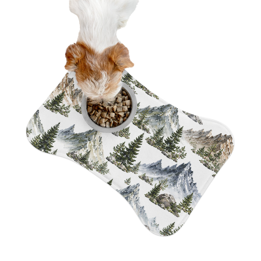 Mountain Pines Pet Feeding Mat — Waterproof, Non-Slip Dog & Cat Placemat