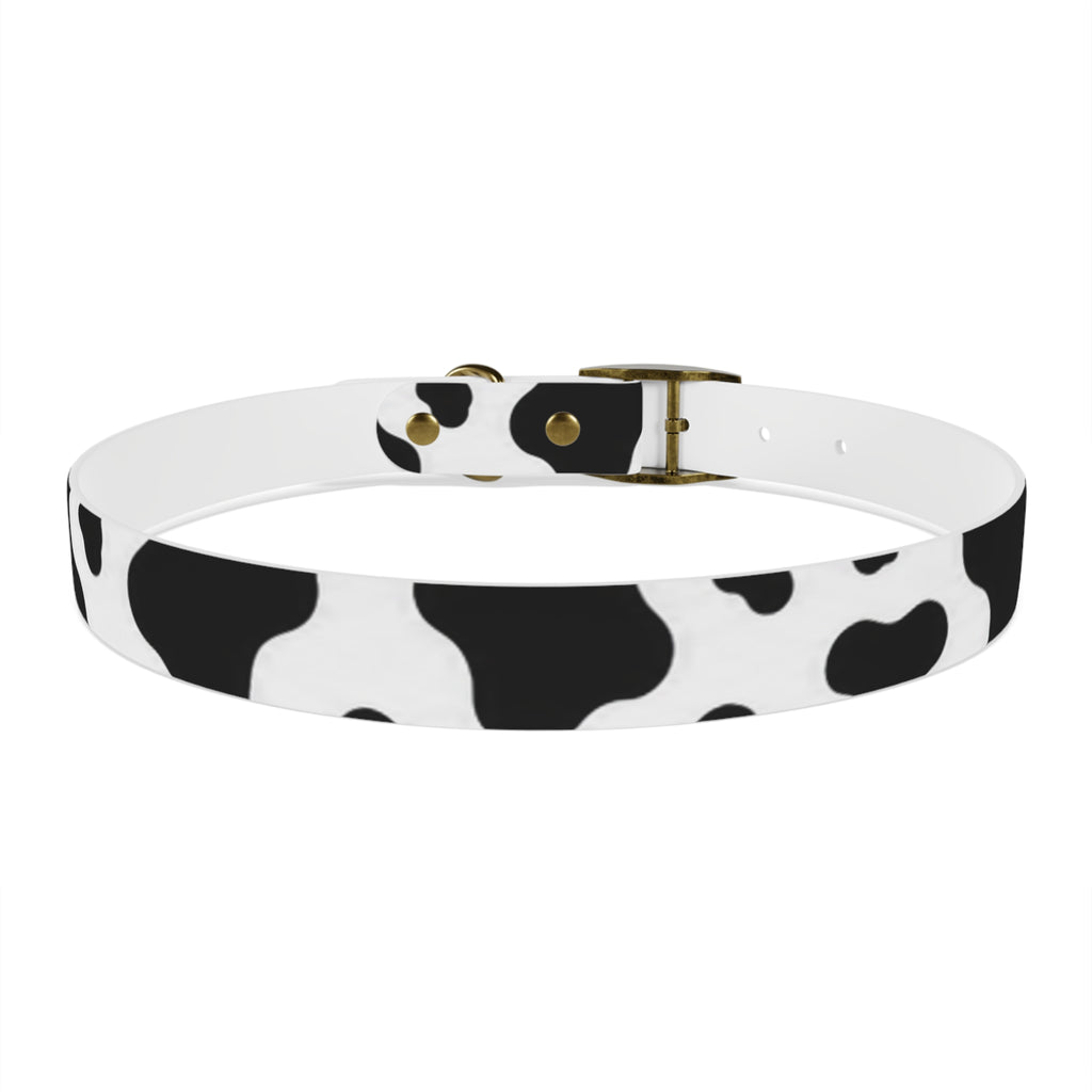 Cow Print Dog Collar — Black & White Cute Pup Accessory