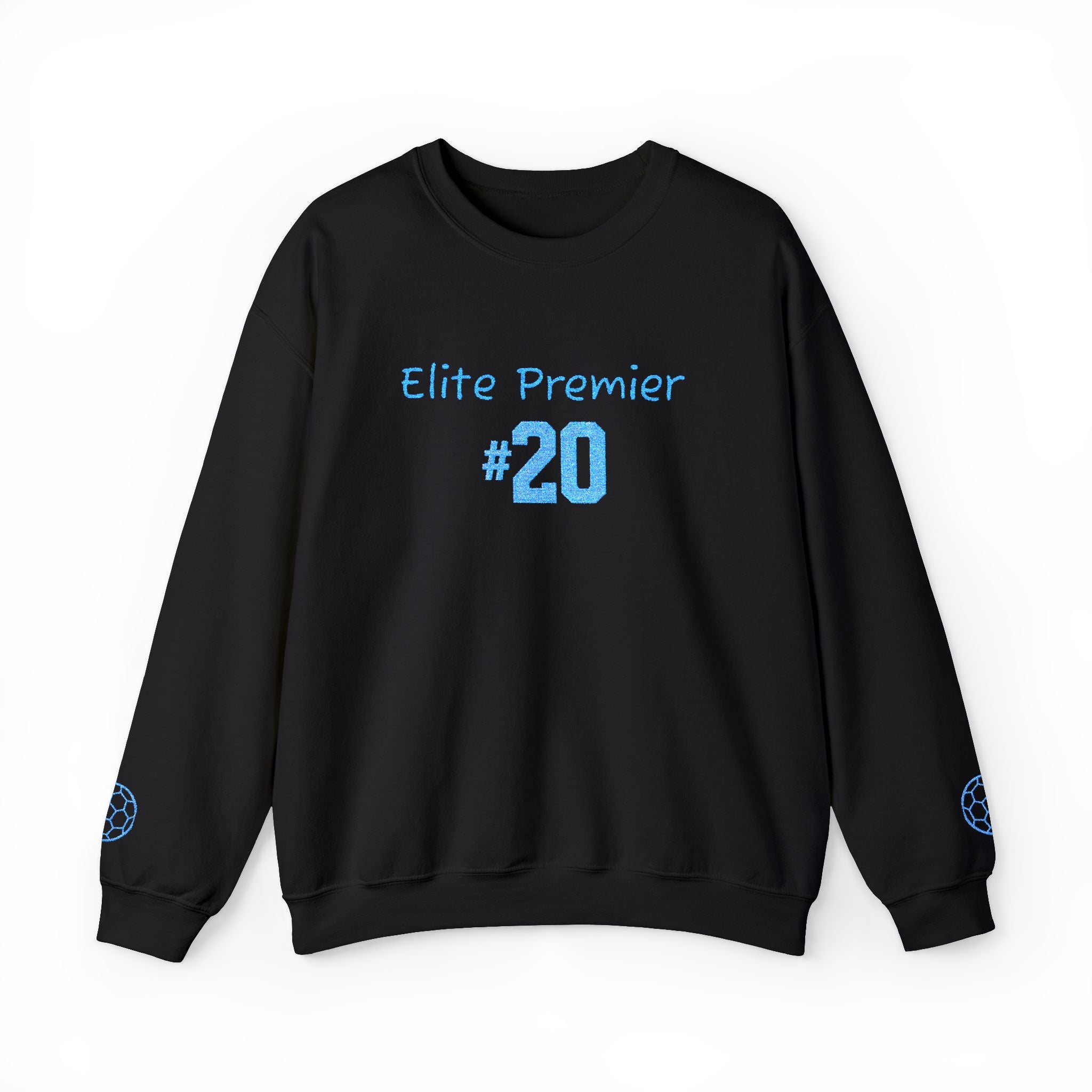 Crewneck Sweatshirt — "Elite Premier 20" Light Blue Team Tribute