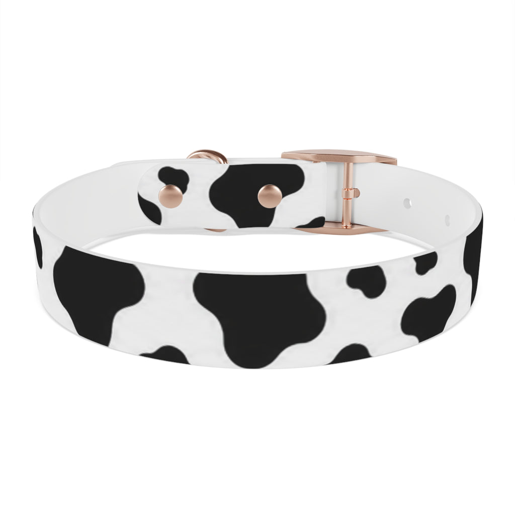 Cow Print Dog Collar — Black & White Cute Pup Accessory