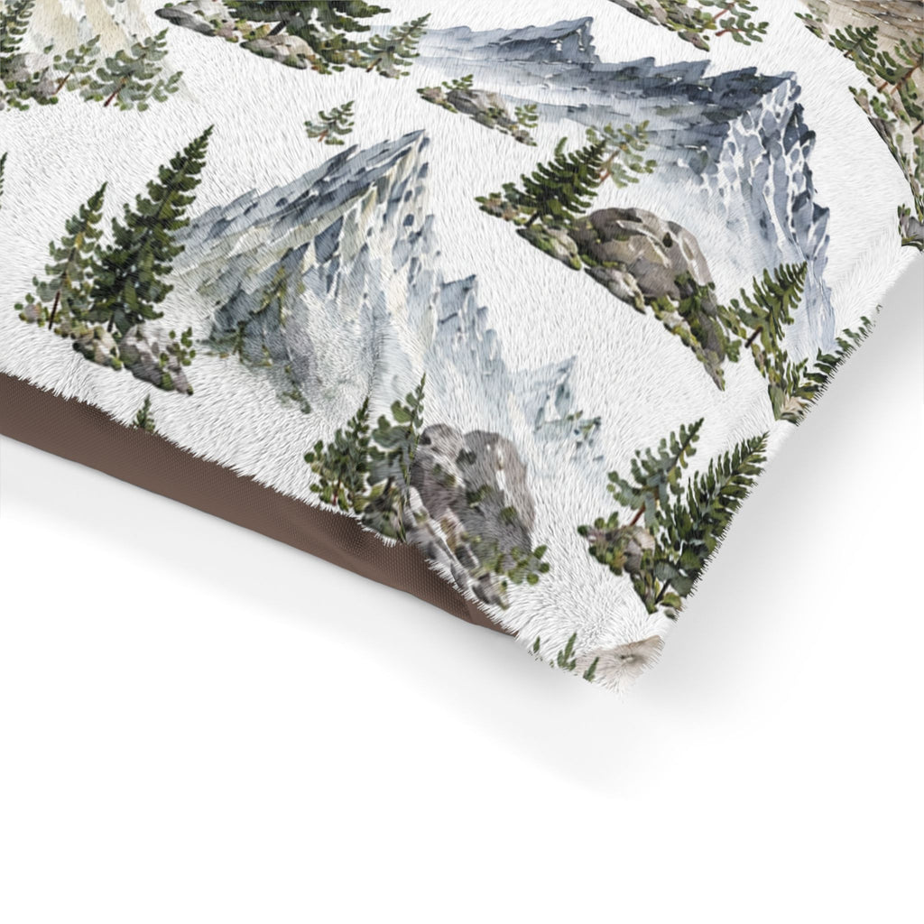 Mountain Pines Pet Bed – Nature-Inspired Cozy Dog & Cat Cushion