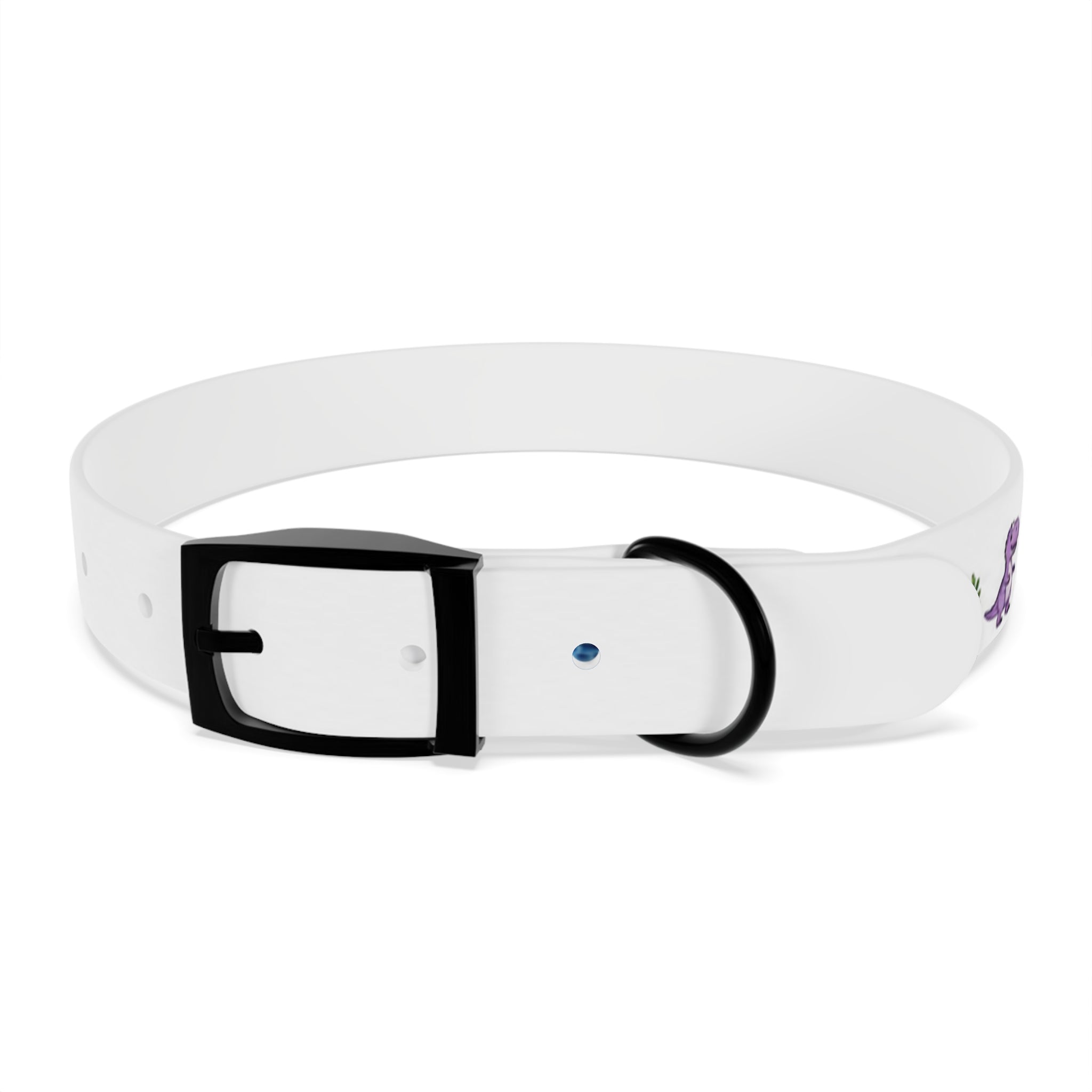 Cute Watercolor Dinosaurs Dog Collar – Adjustable Pet Collar with Colorful Dino Pattern