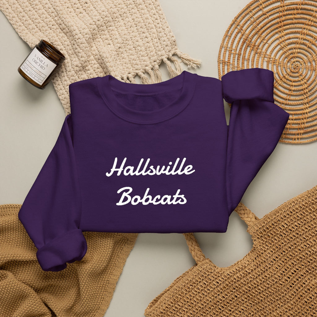 Hallsville Bobcats Crewneck Sweatshirt – School Spirit Pullover