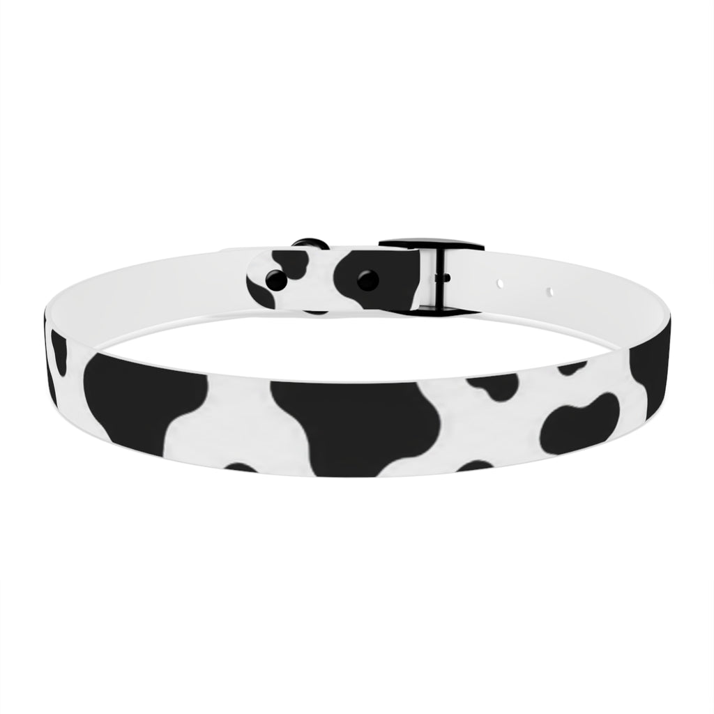 Cow Print Dog Collar — Black & White Cute Pup Accessory