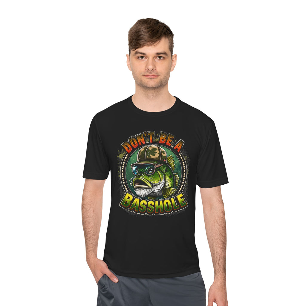 Funny Bass Fishing Tee - "Don't Be a Basshole" Graphic Fishing Shirt
