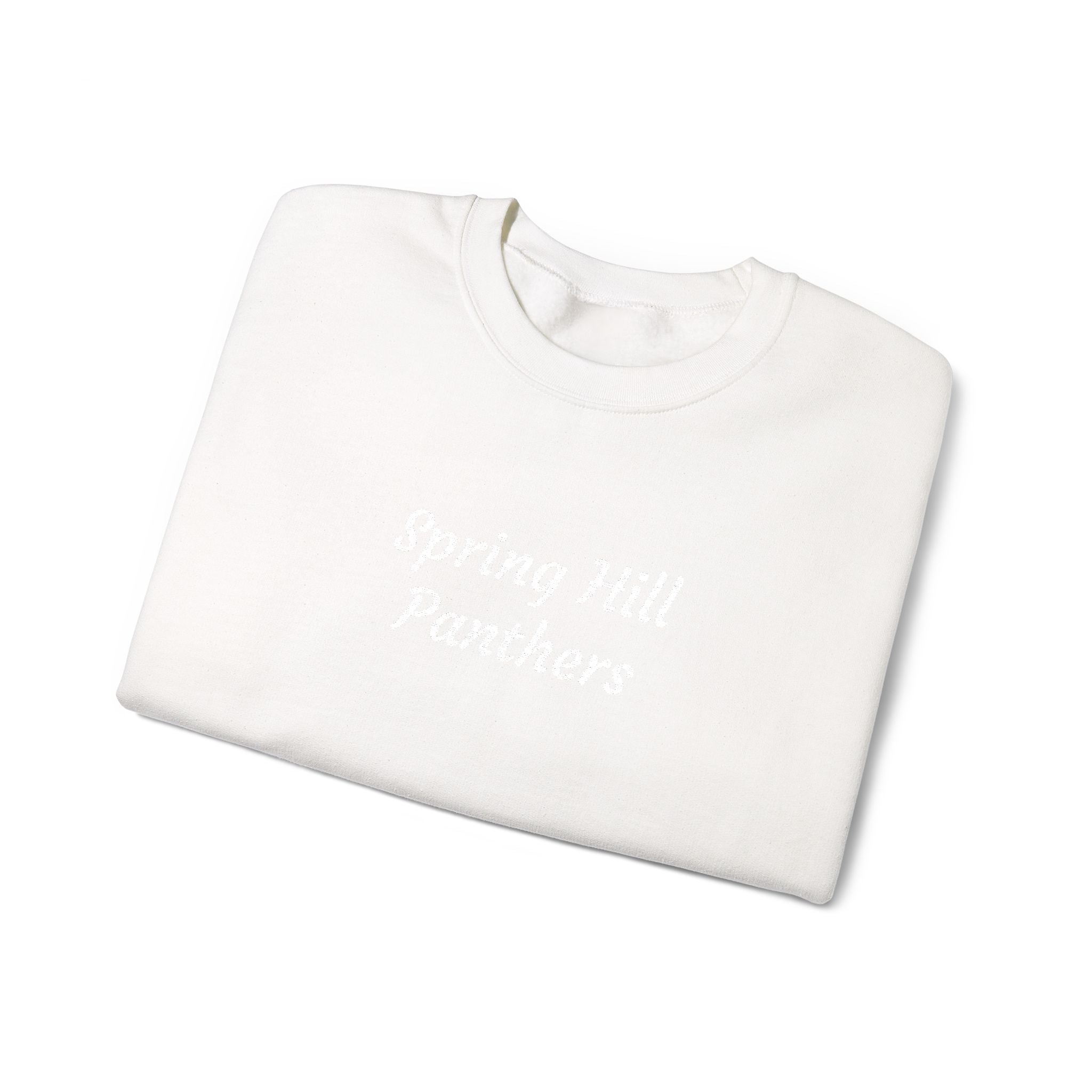 Crewneck Sweatshirt — 'Spring Hill Panthers' Minimalist School Crew