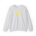 Crewneck Sweatshirt — "Pine Tree Paradise" Yellow Script Cozy Pullover
