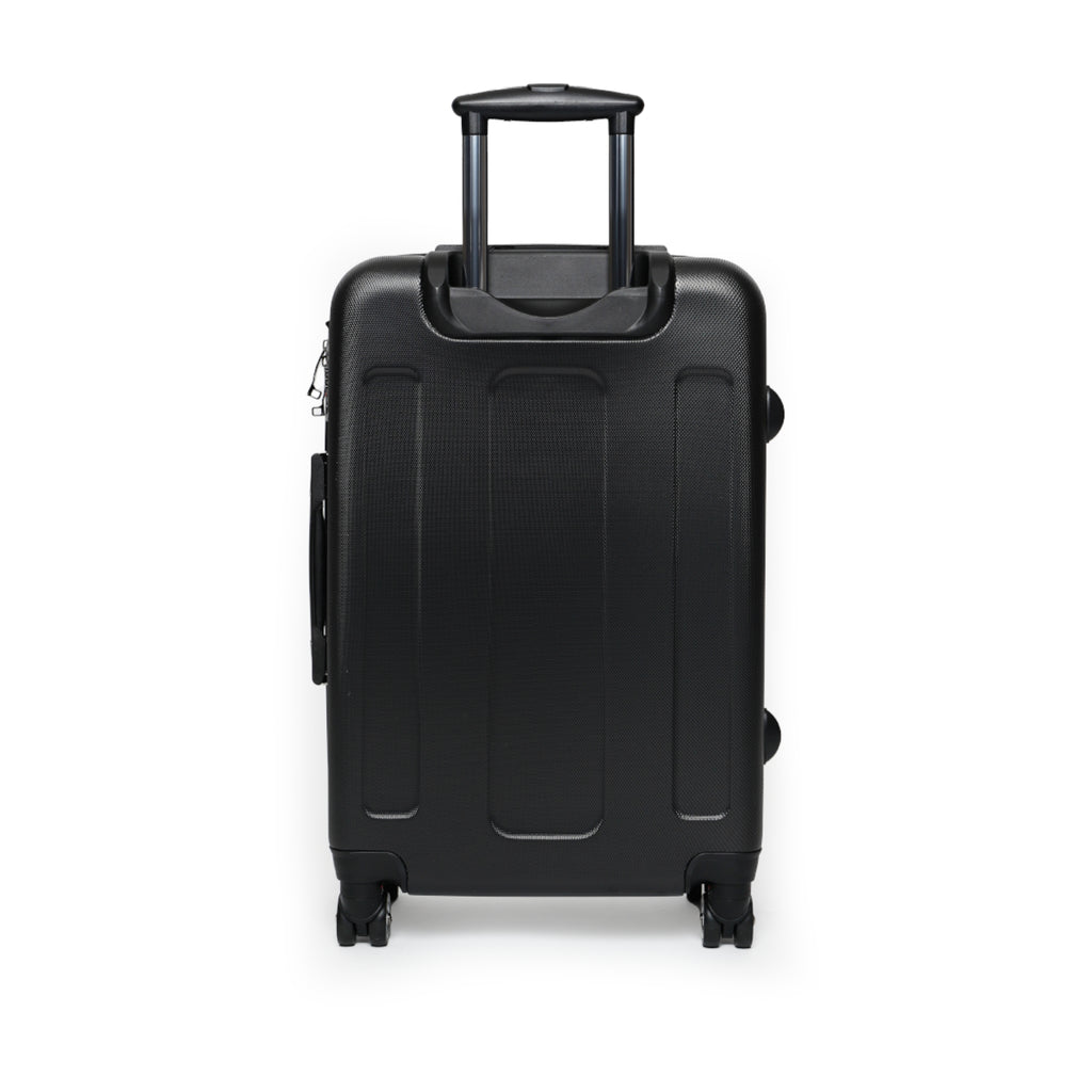Cow Print Carry-On Suitcase — Black & White Animal Pattern Travel Luggage