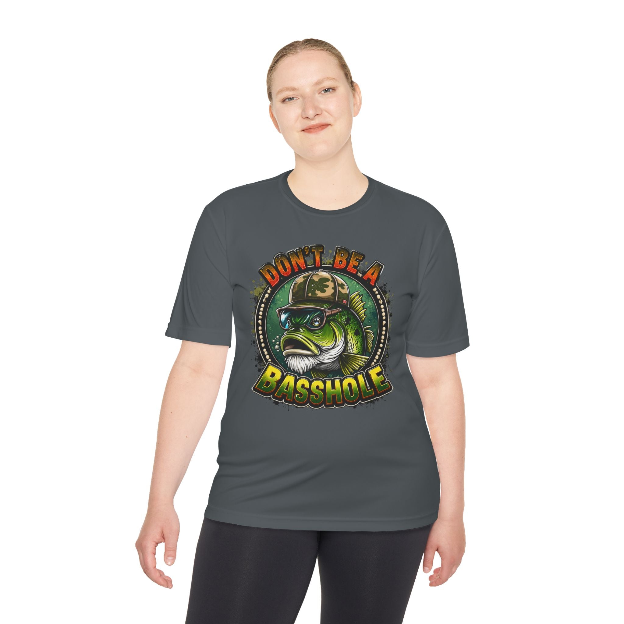 Funny Bass Fishing Tee - "Don't Be a Basshole" Graphic Fishing Shirt