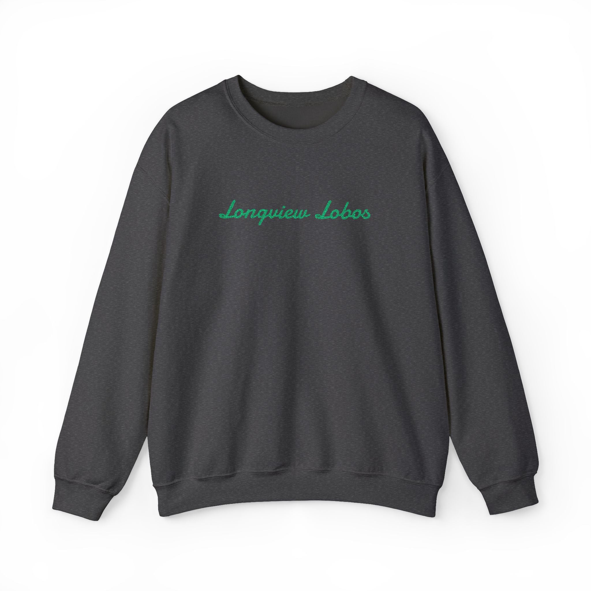 Longview Lobos Crewneck Sweatshirt — Embroidered School Spirit Pullover