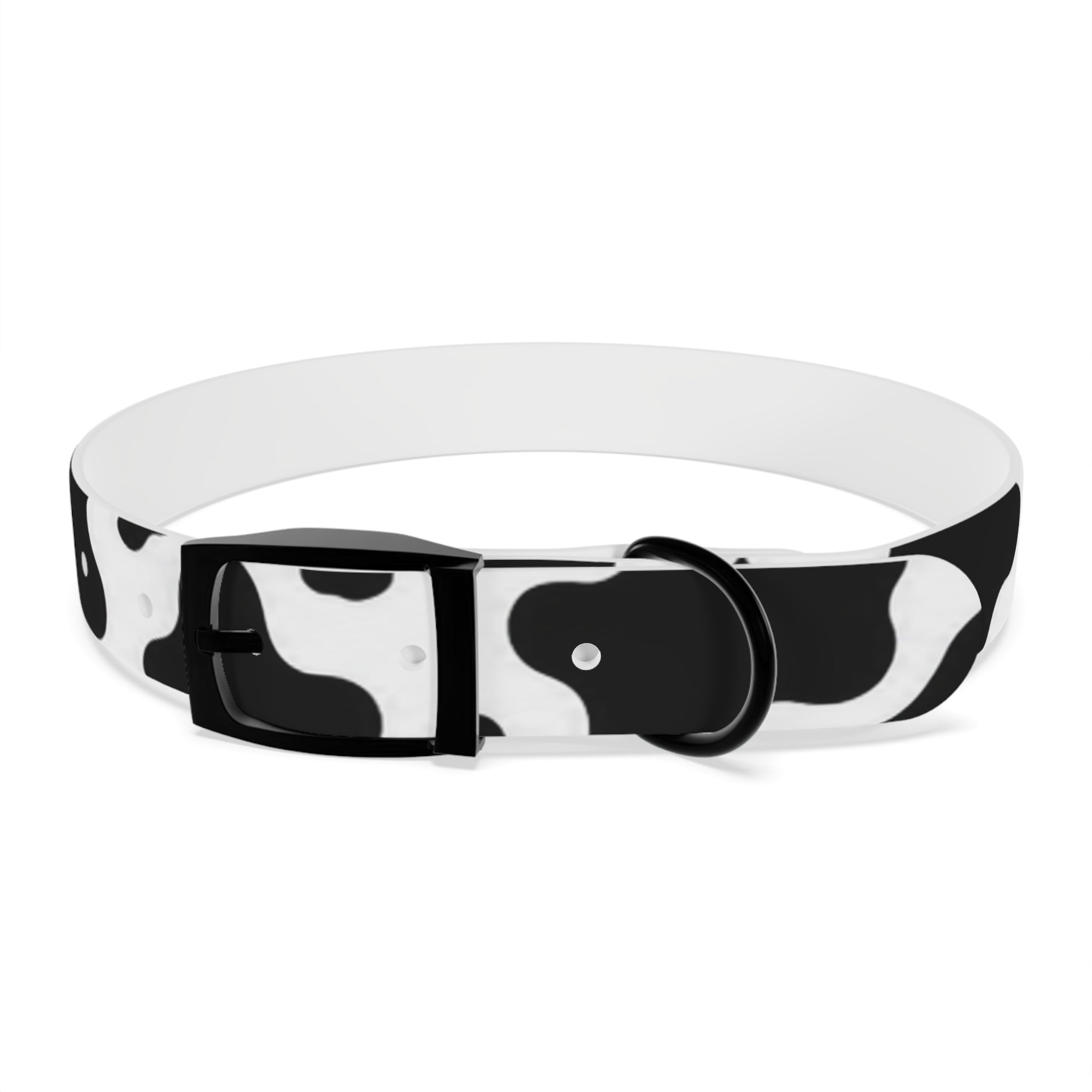Cow Print Dog Collar — Black & White Cute Pup Accessory