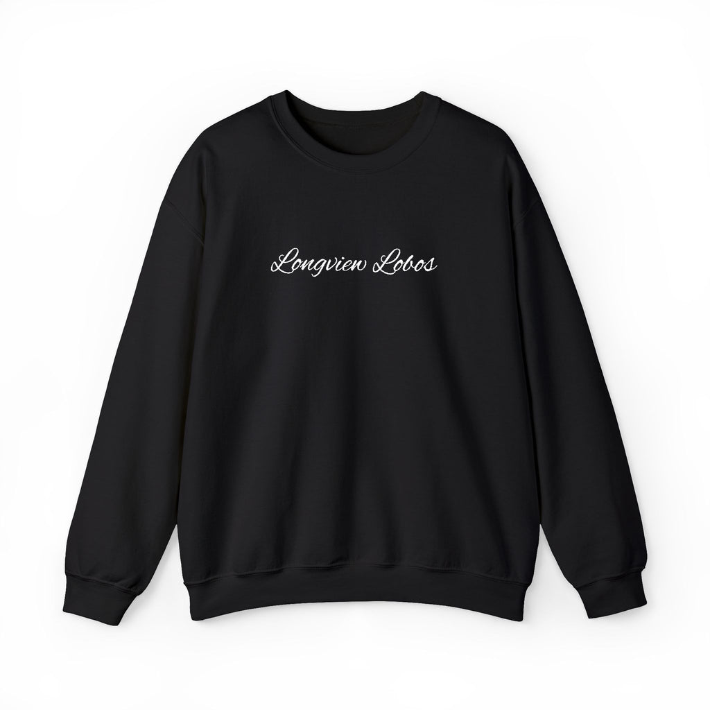 Crewneck Sweatshirt — Minimal 'shop small' Script Logo, Cozy Casual Gift