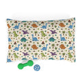 Dinosaur Pattern Pet Bed — Cute Dino Print Dog & Cat Cushion