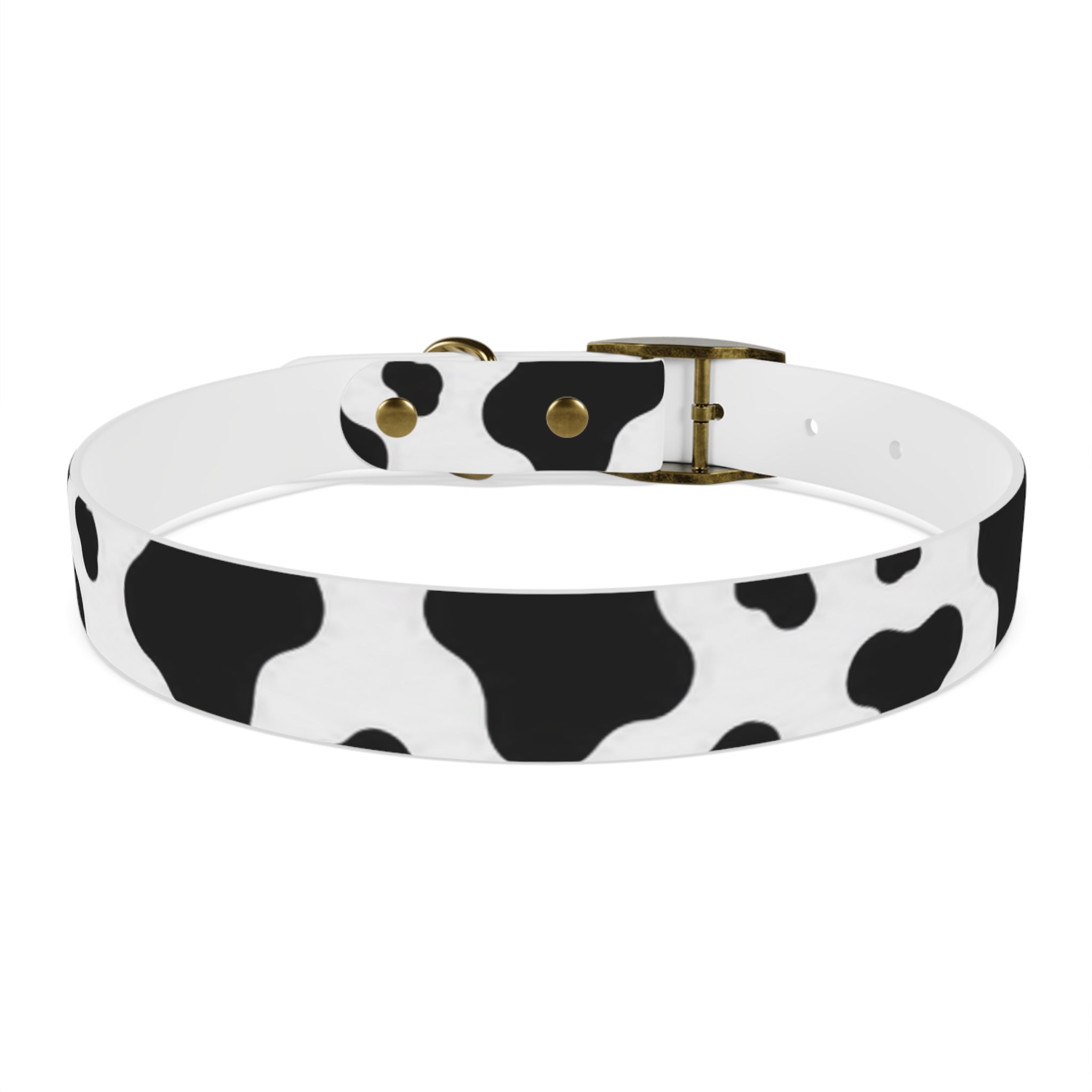 Cow Print Dog Collar — Black & White Cute Pup Accessory