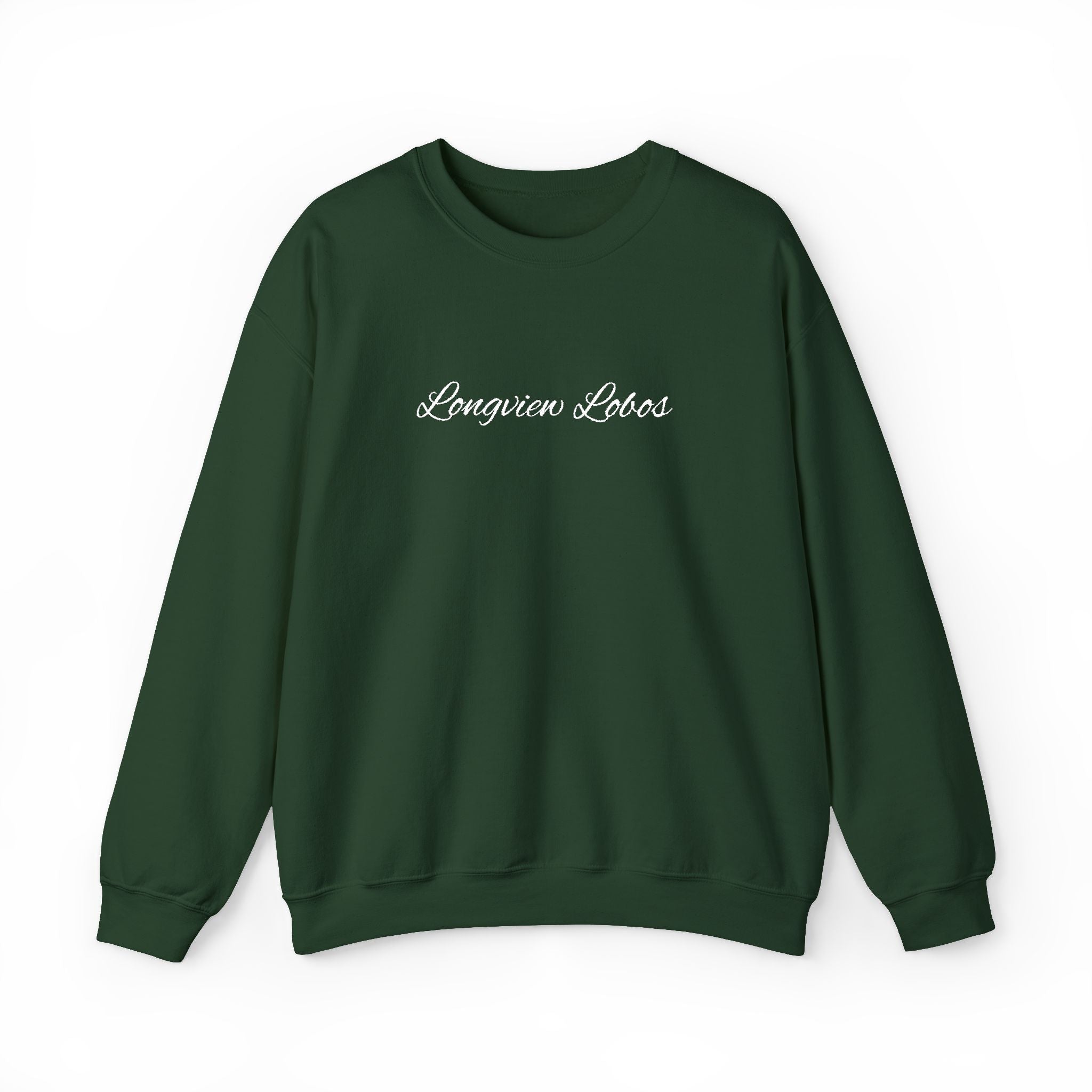 Crewneck Sweatshirt — Minimal 'shop small' Script Logo, Cozy Casual Gift