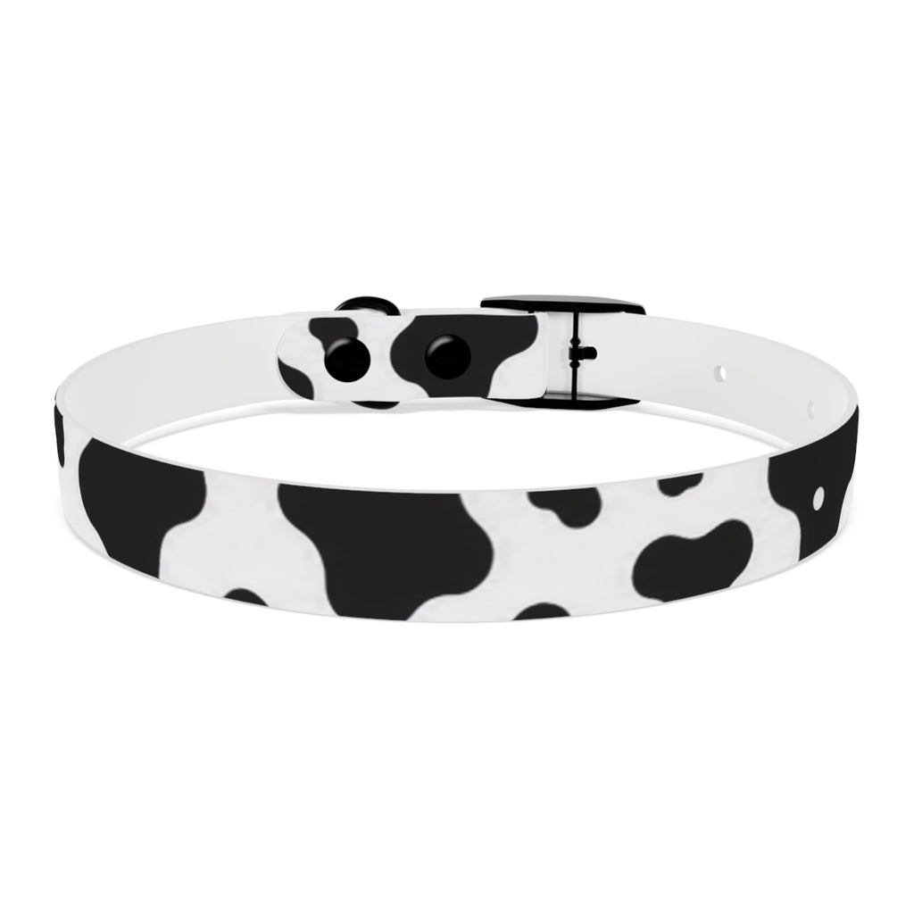 Cow Print Dog Collar — Black & White Cute Pup Accessory
